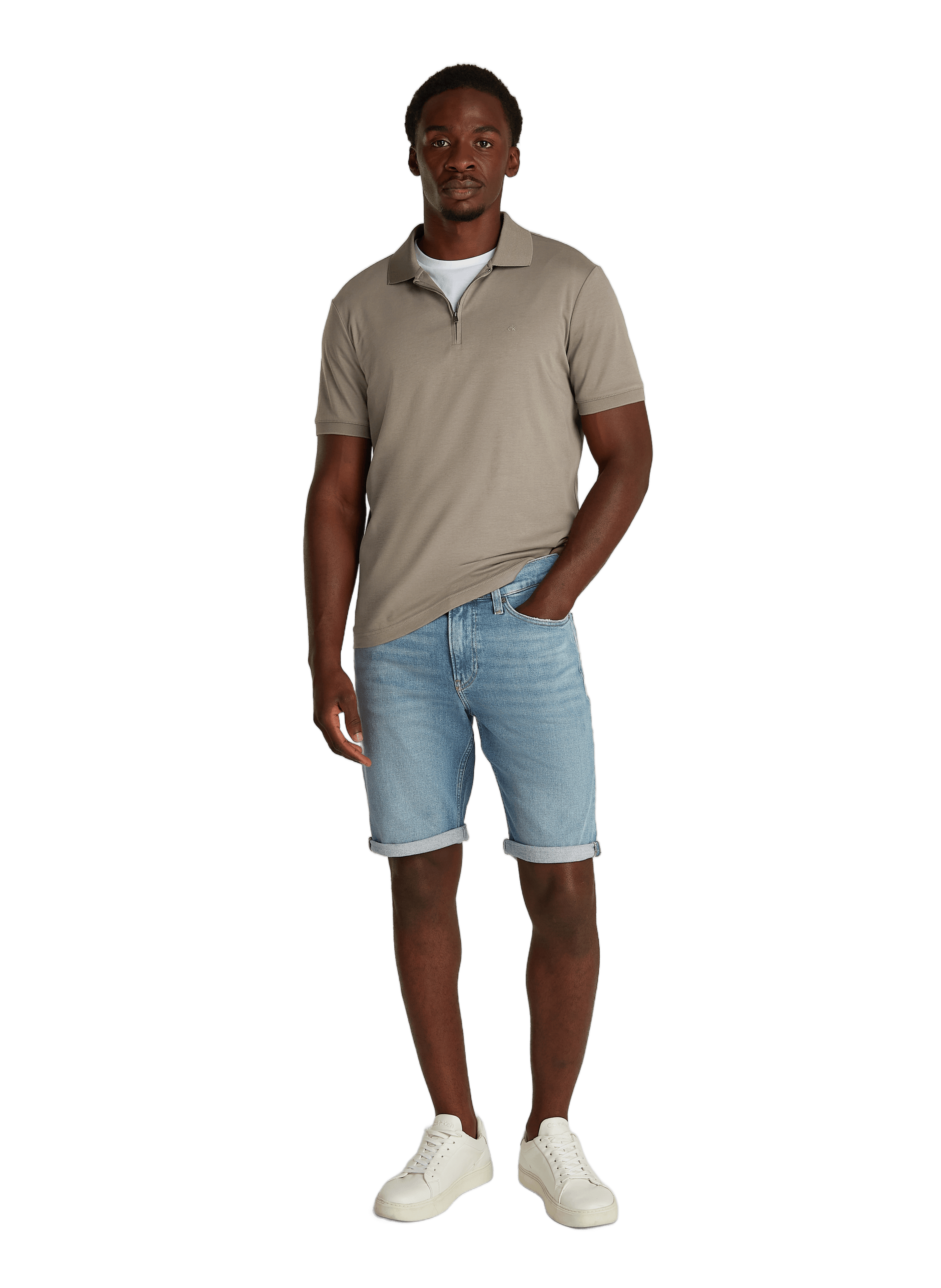 Polo en coton CALVIN KLEIN Beige