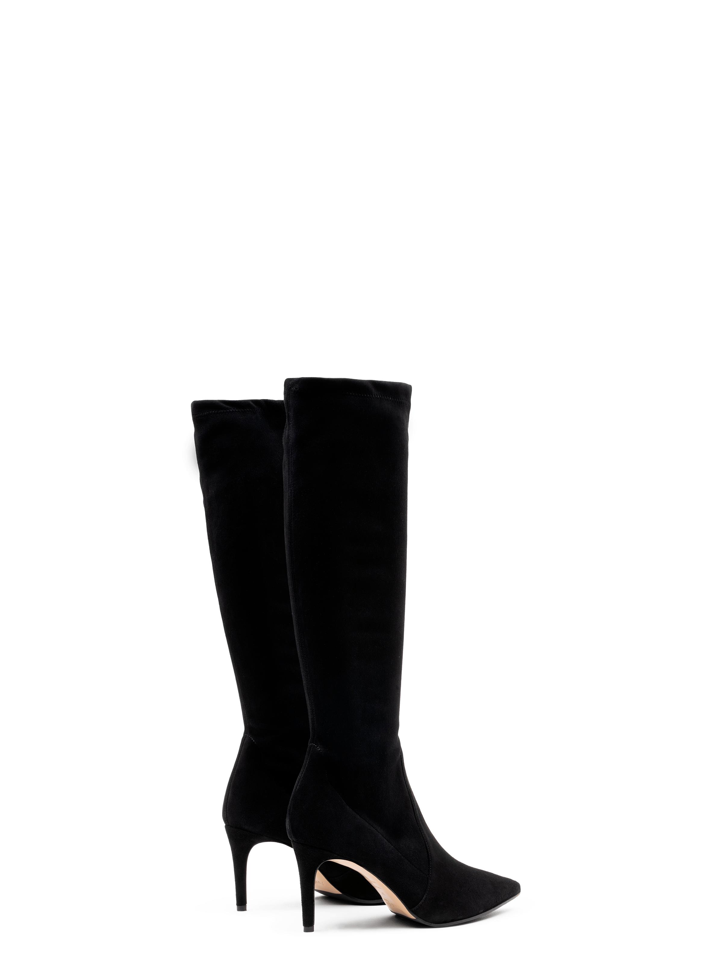 Bottes carmen en velours stretch PARALLELE Noir