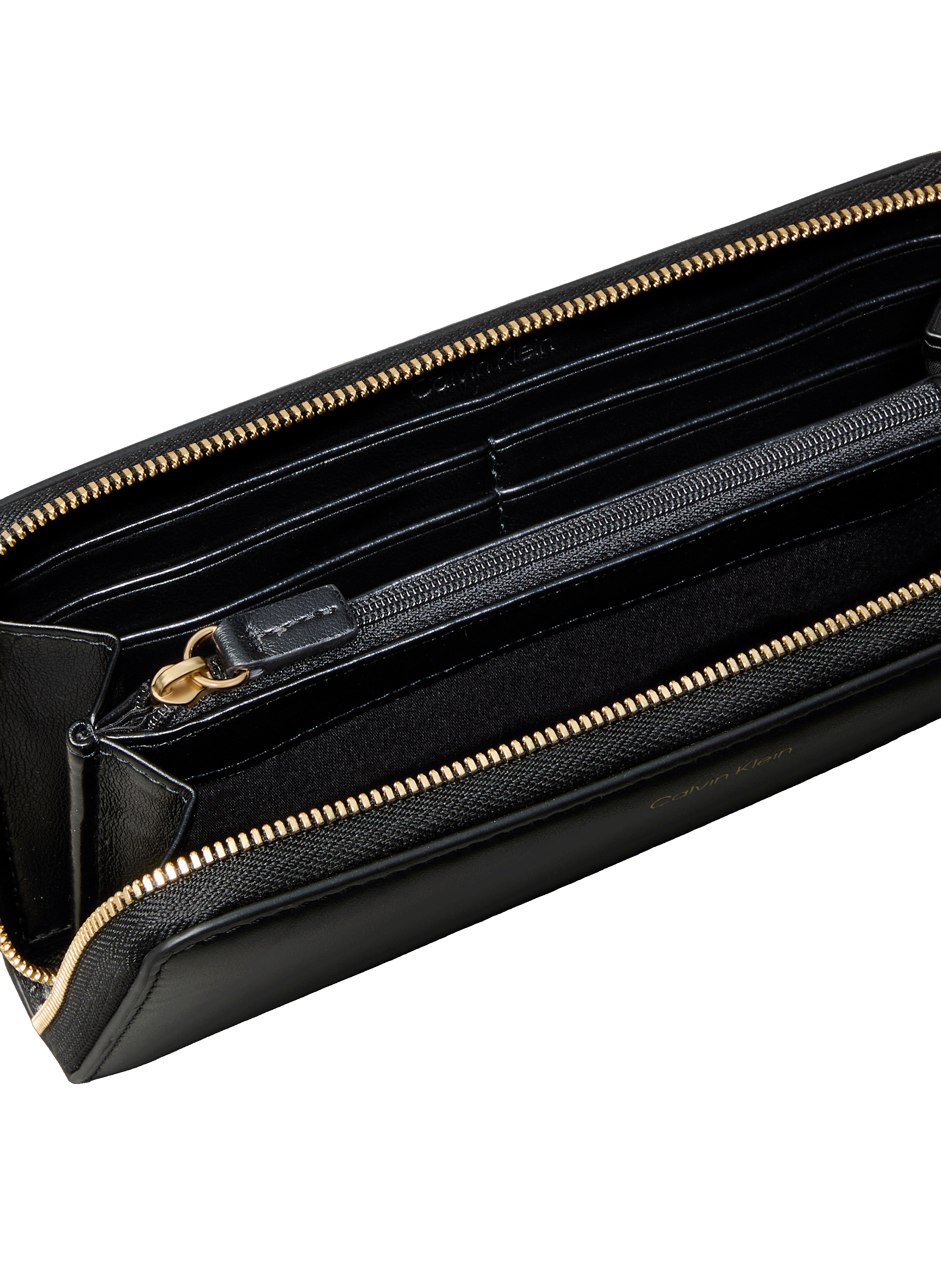 Portefeuille en cuir CALVIN KLEIN Noir