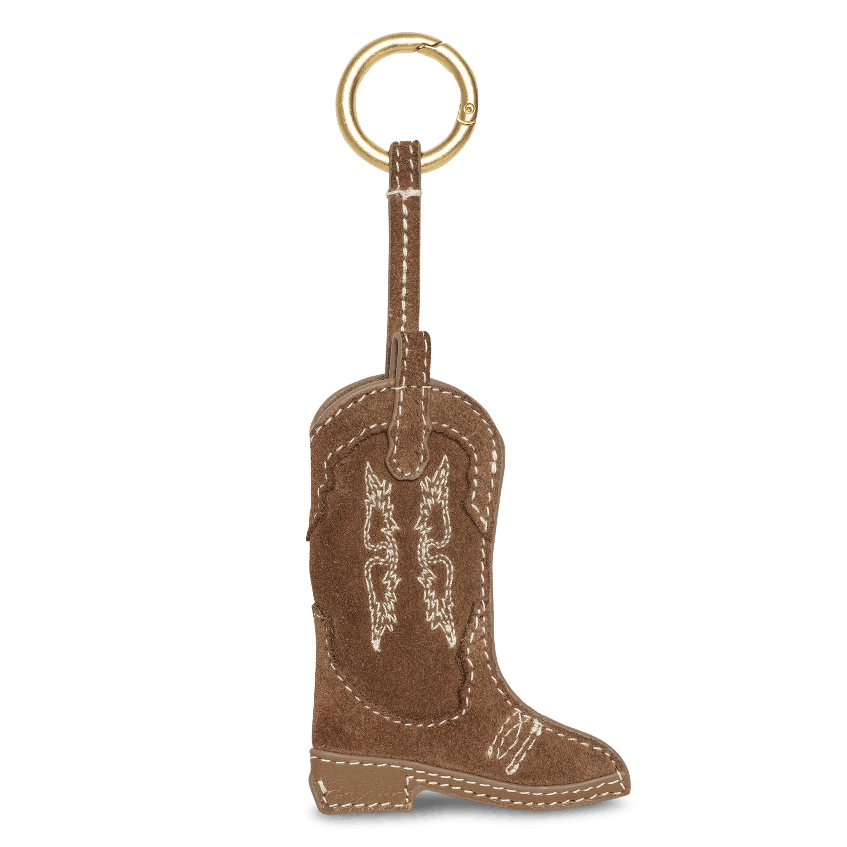 Porte-clé santiag en cuir tex keyring ZADIG&VOLTAIRE Marron