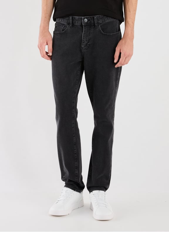 Cotton-blend slim-fit jeans Grey by ARMANI EXCHANGE ARMANI EXCHANGE Cotton-blend slim-fit jeans Grey