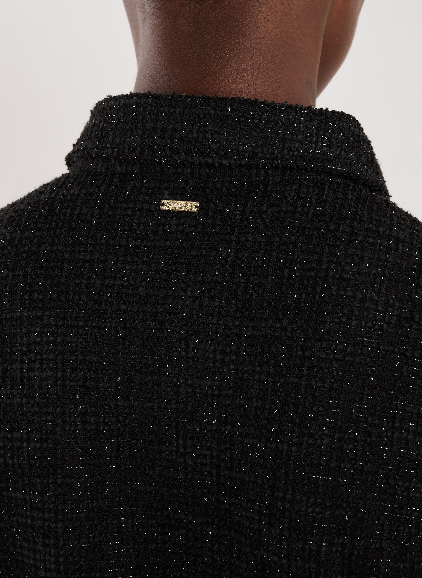 Fitted mini tweed dress GUESS Multicolour