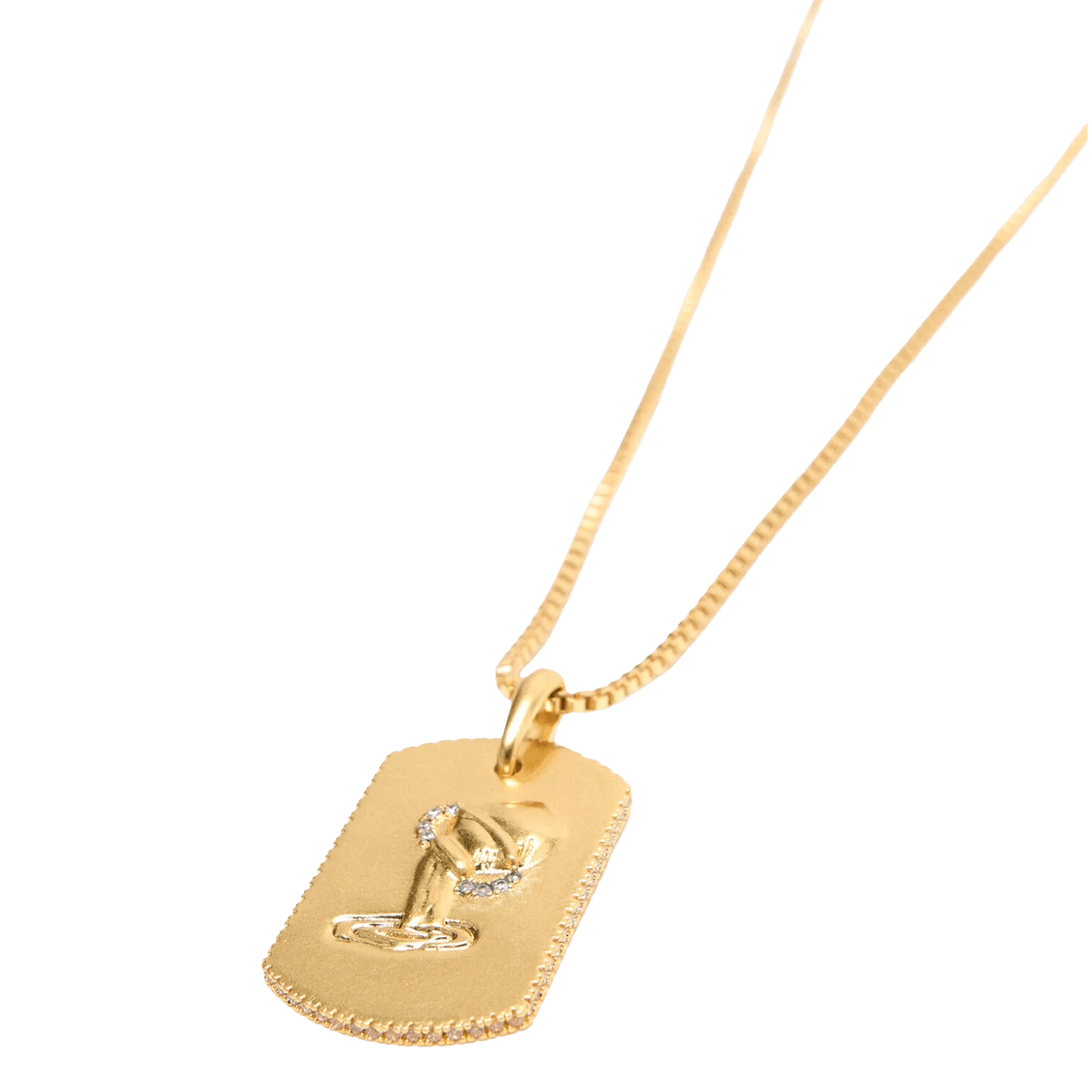 Collier en laiton MAJE Doré