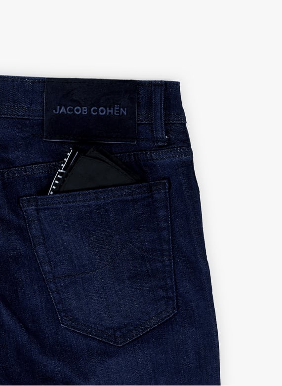 Jean coupe slim en coton mélangé | Bleu by JACOB COHEN Jean coupe slim en coton mélangé Bleu