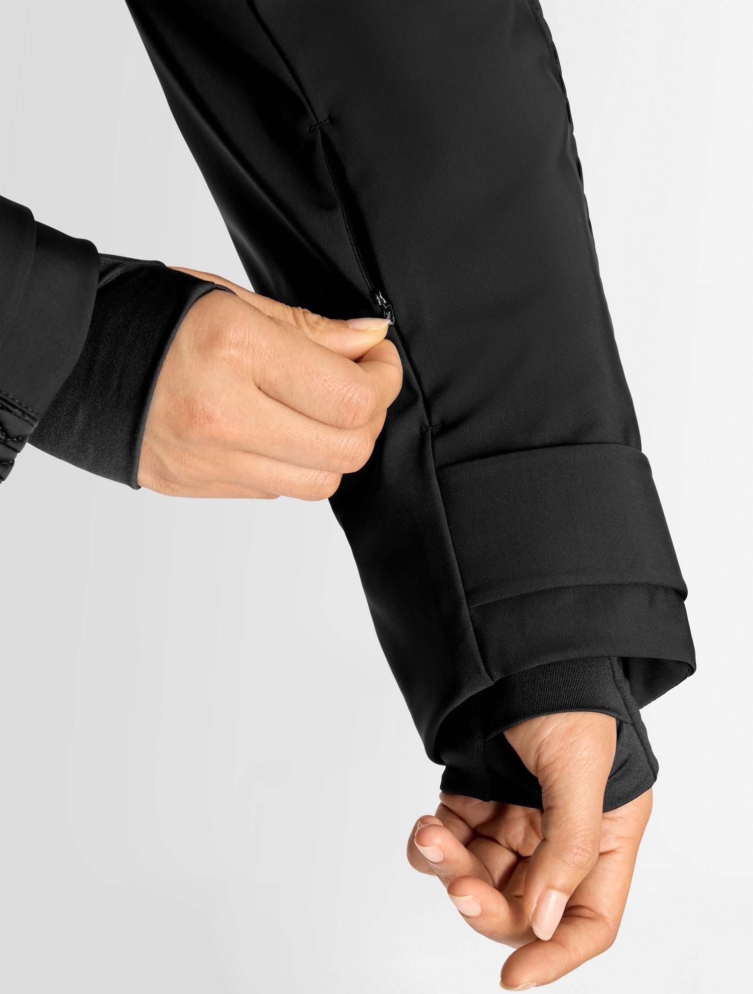 Veste de ski juno col panneaux côtés coupe ample FUSALP Noir