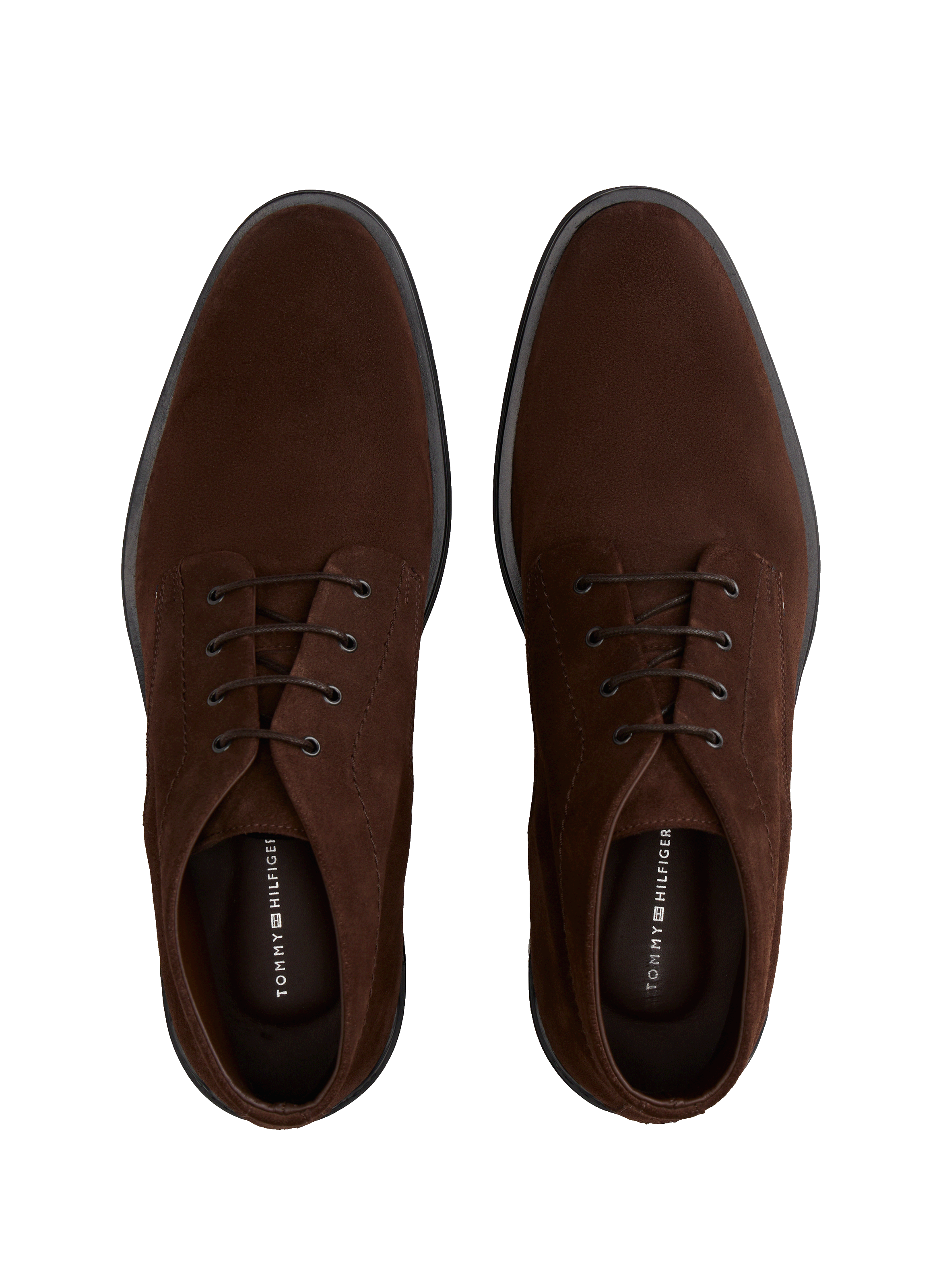 Ankle boots with silver tips TOMMY HILFIGER Brown