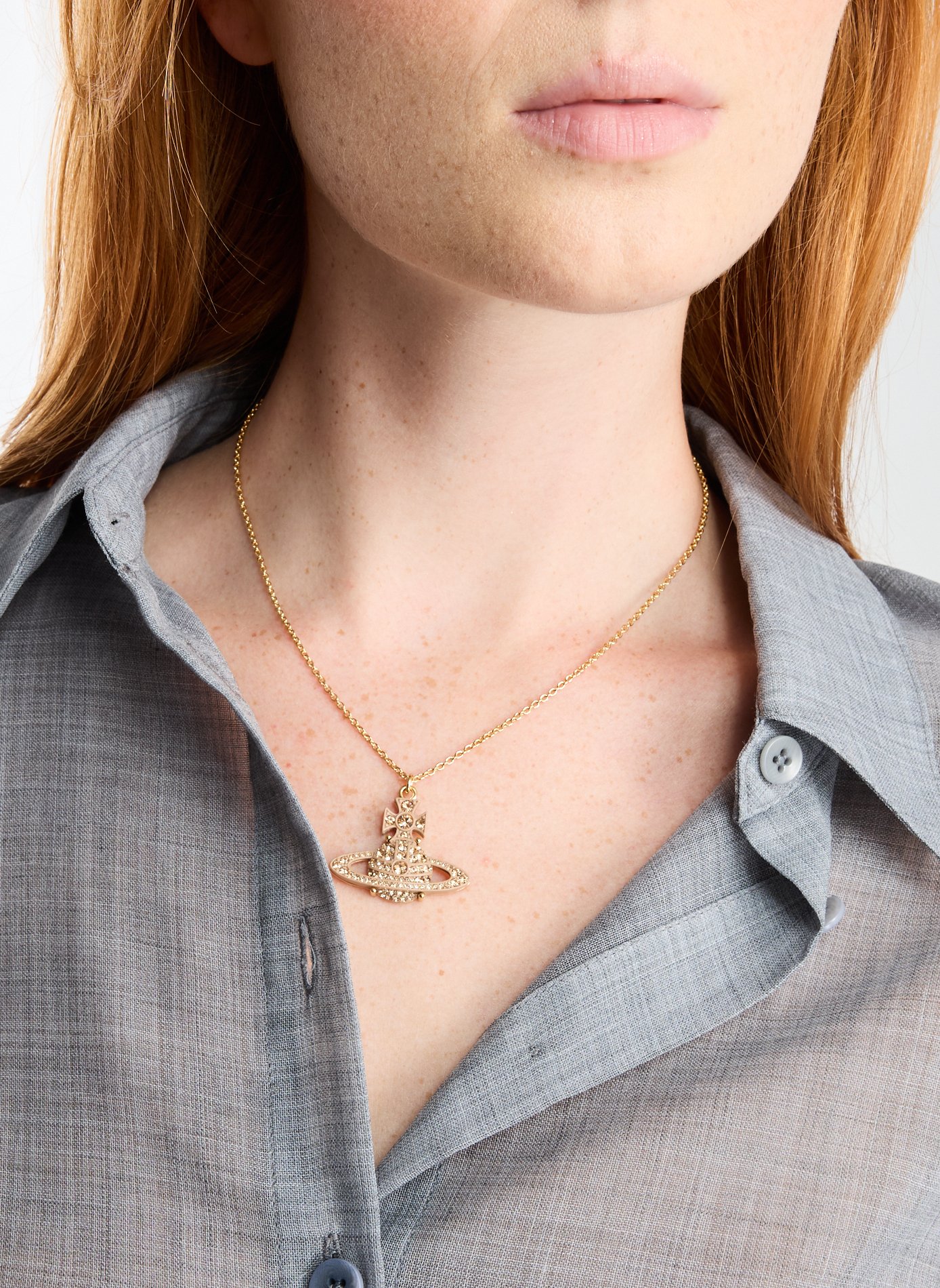 Pop orb pendant necklace VIVIENNE WESTWOOD Golden