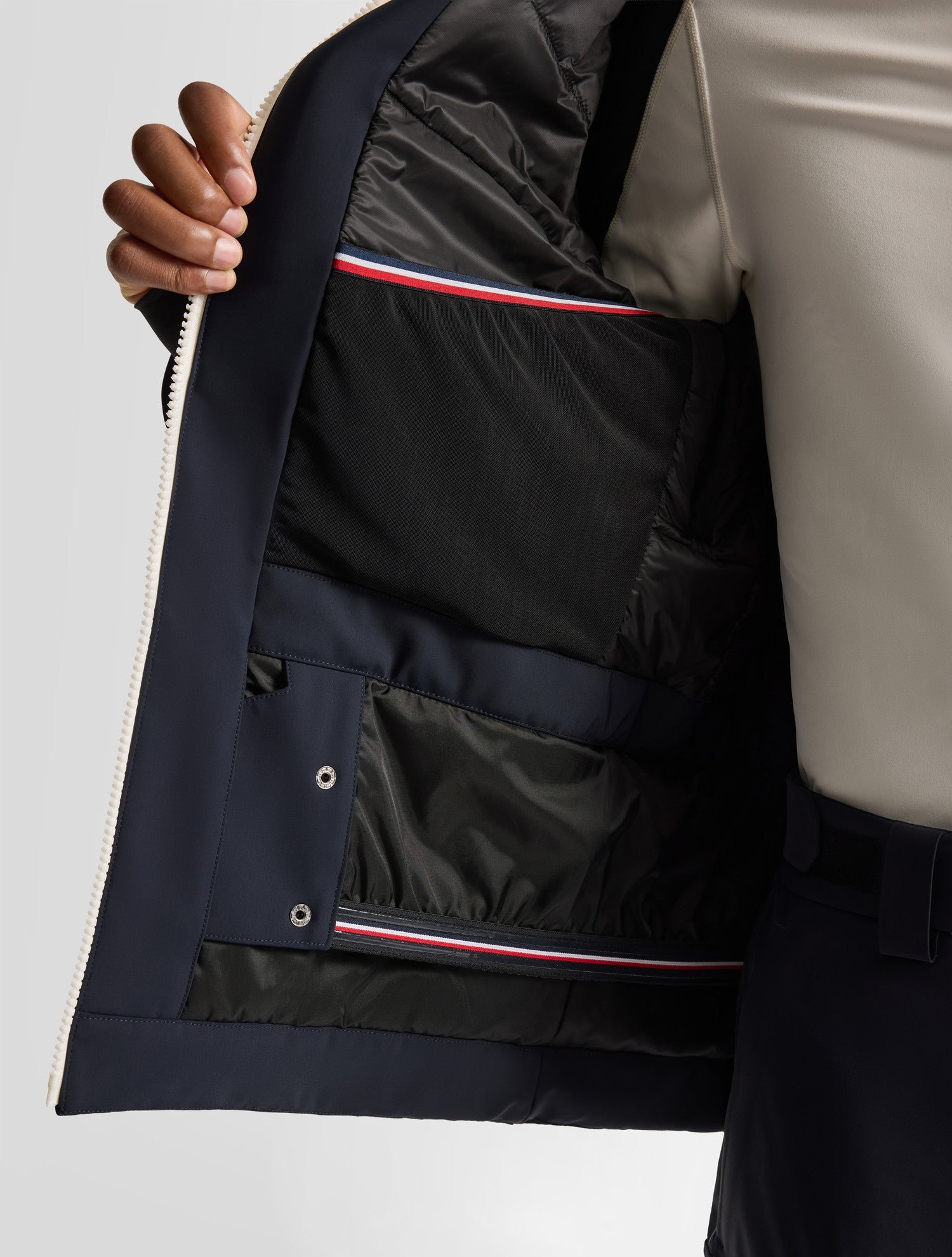 Veste de ski amwo col capuche coupe regular FUSALP Bleu