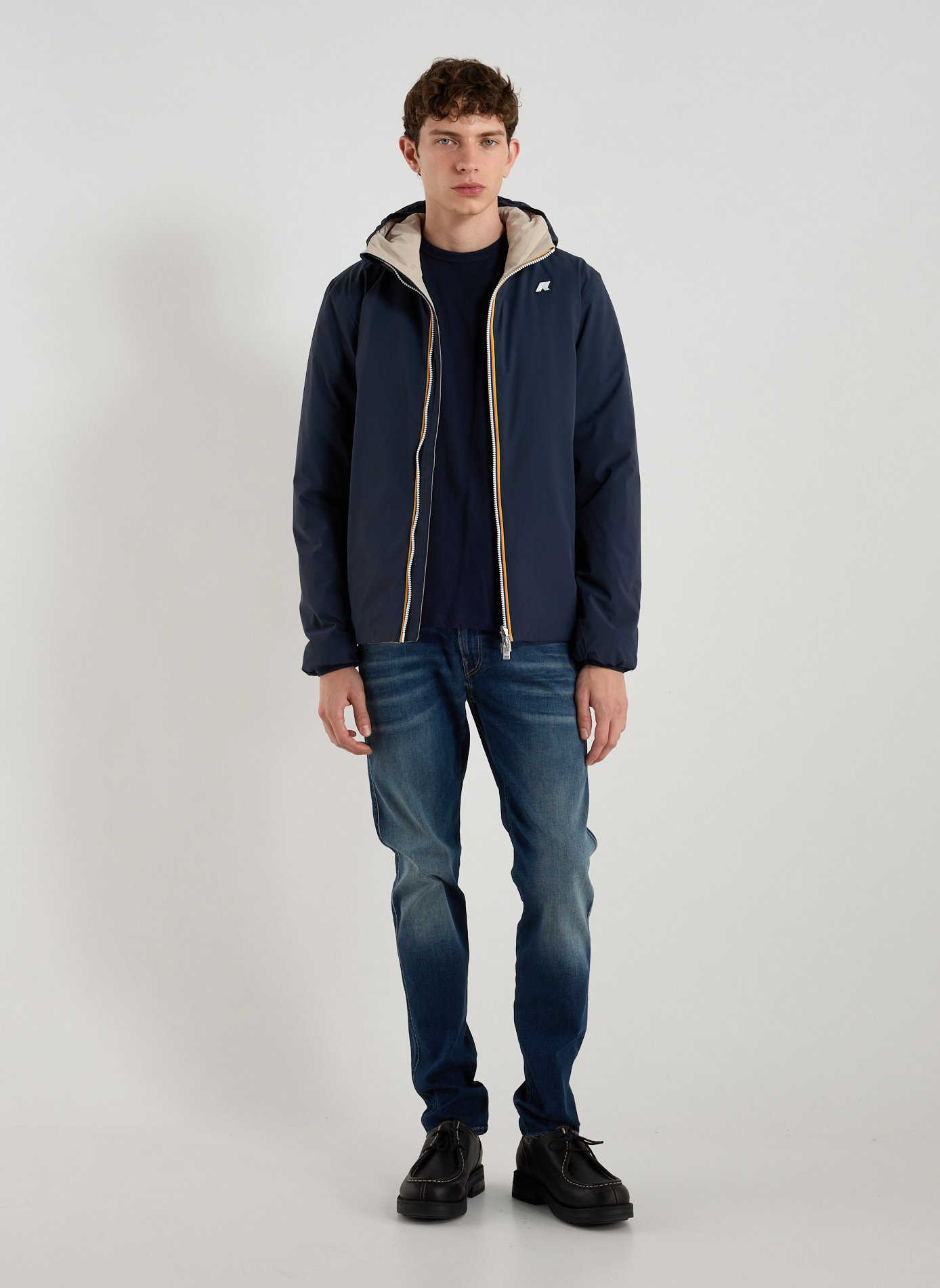 Jack St Warm lined bomber jacket K-WAY Blue