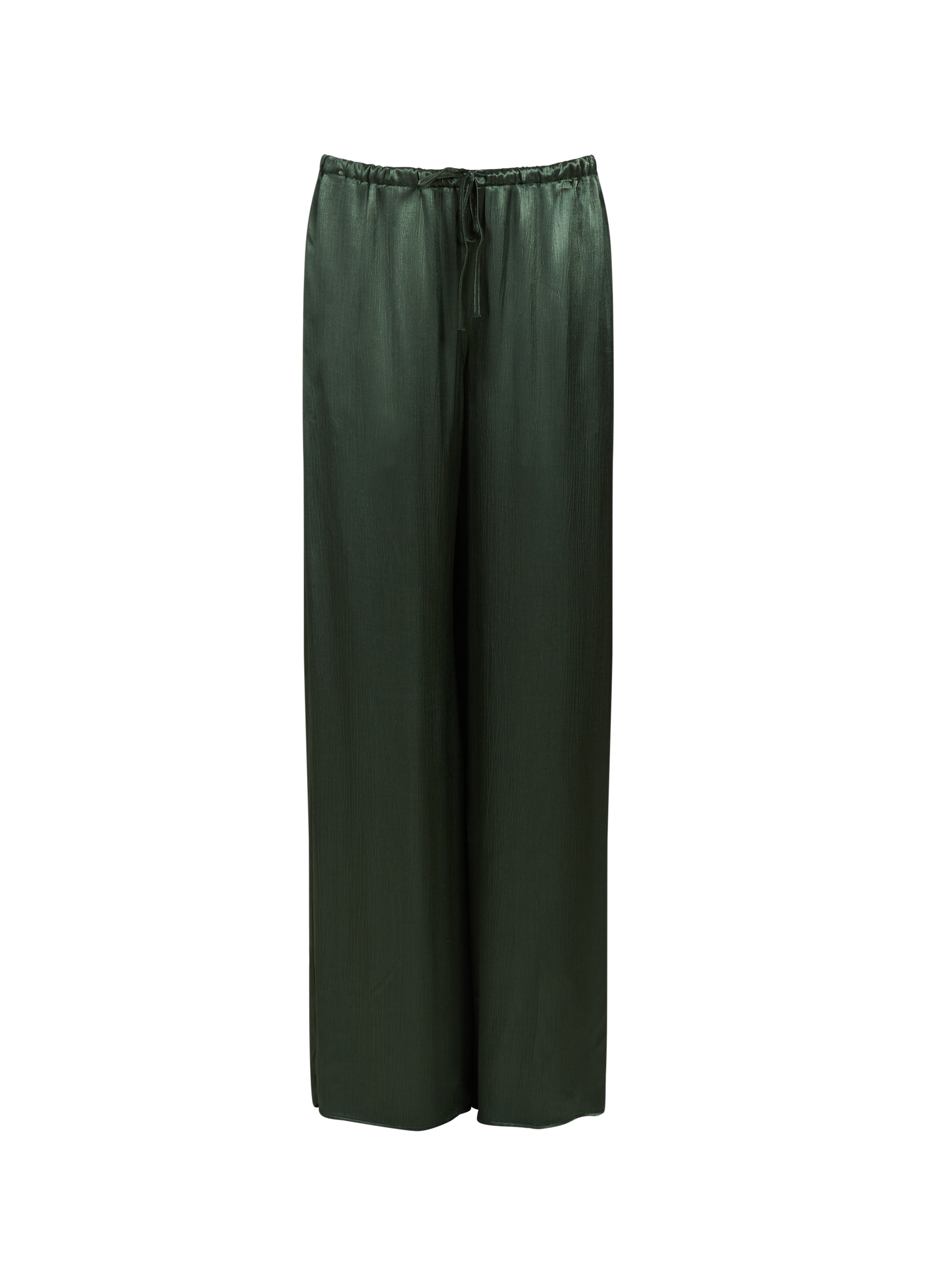 Fluid satin trousers TOPSHOP Green