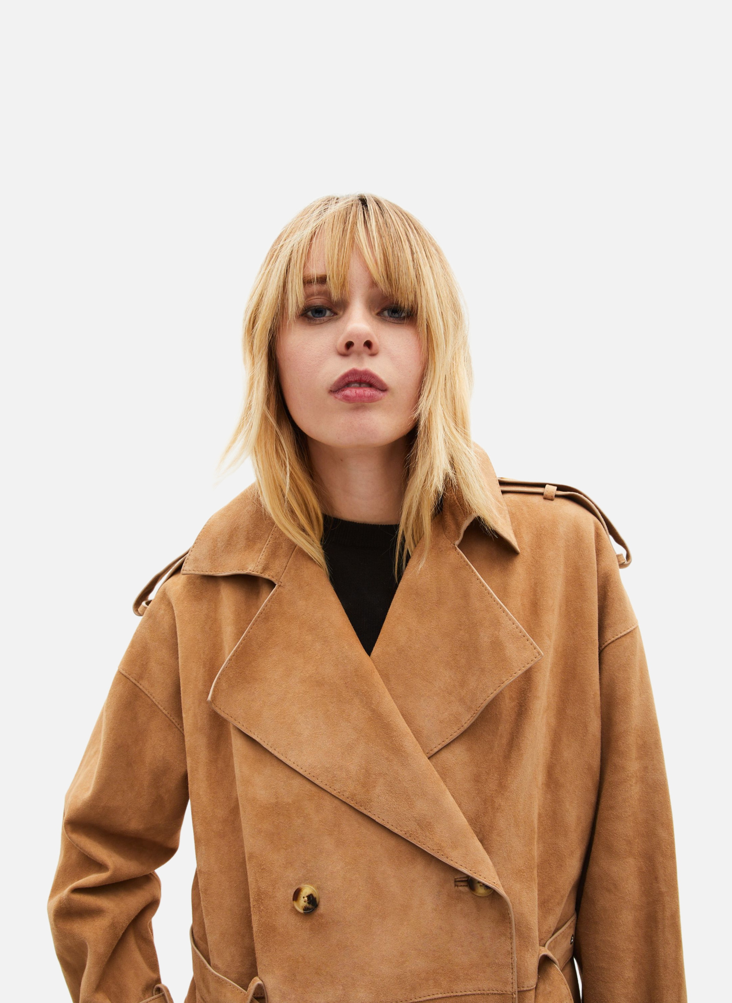 Blouson en cuir THE KOOPLES Beige