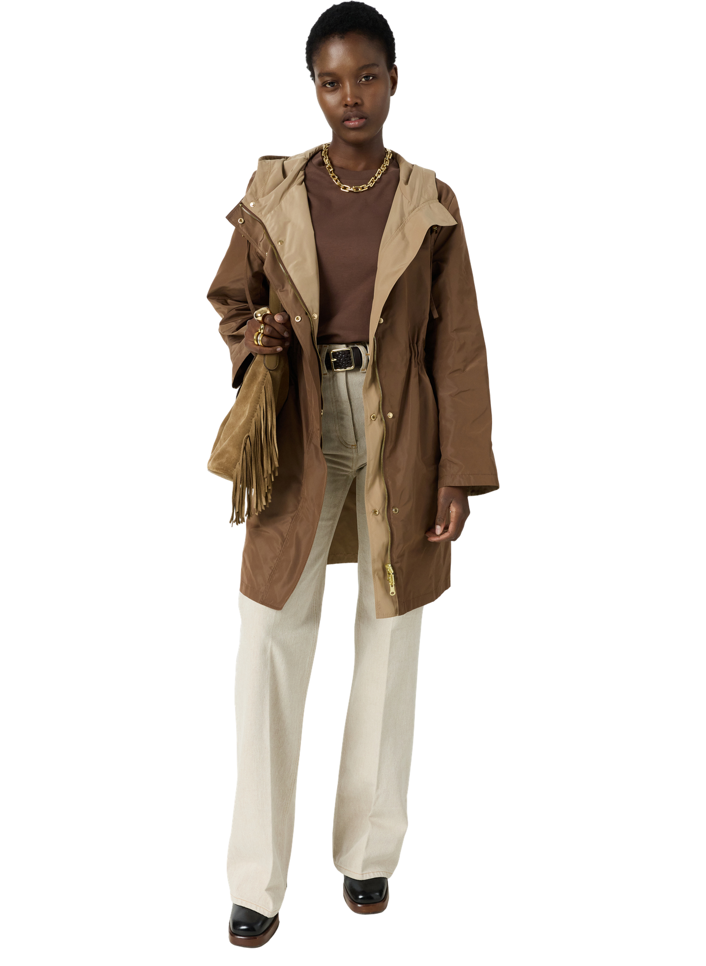 Parka longue à capuche - jannis GERARD DAREL Marron