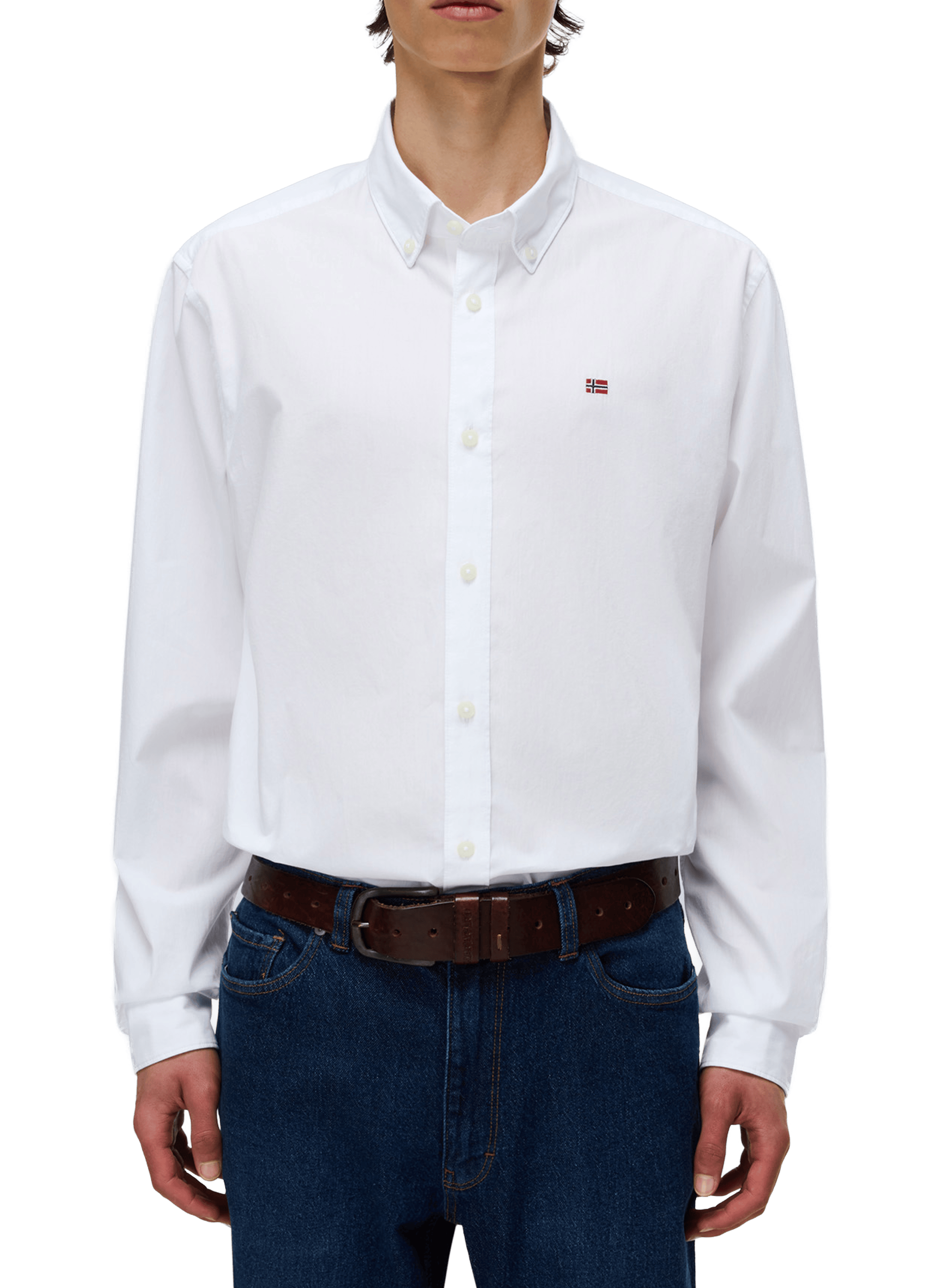 Chemise G-Terra en coton NAPAPIJRI Blanc