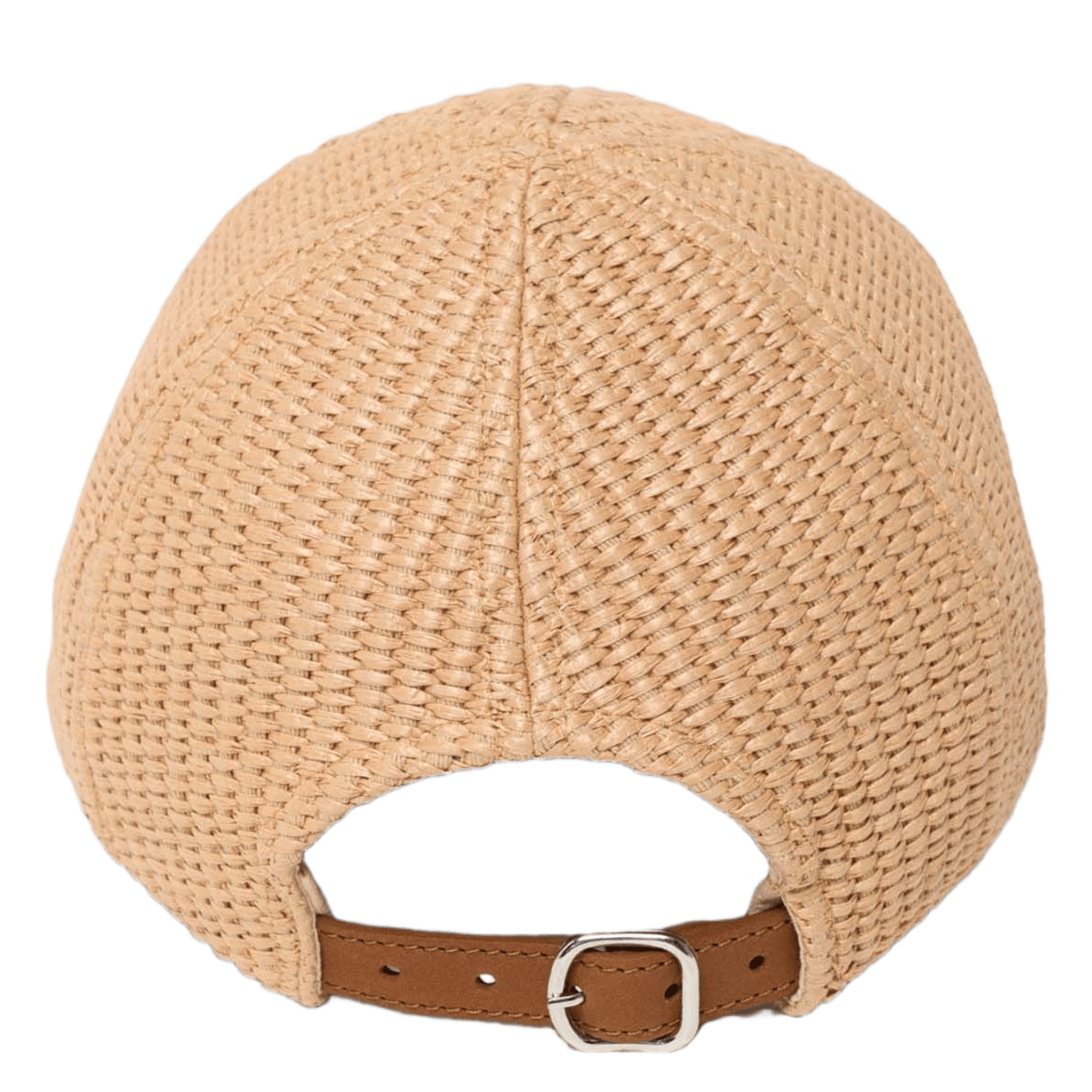 Casquette tissée raphia à logo MAJE Beige