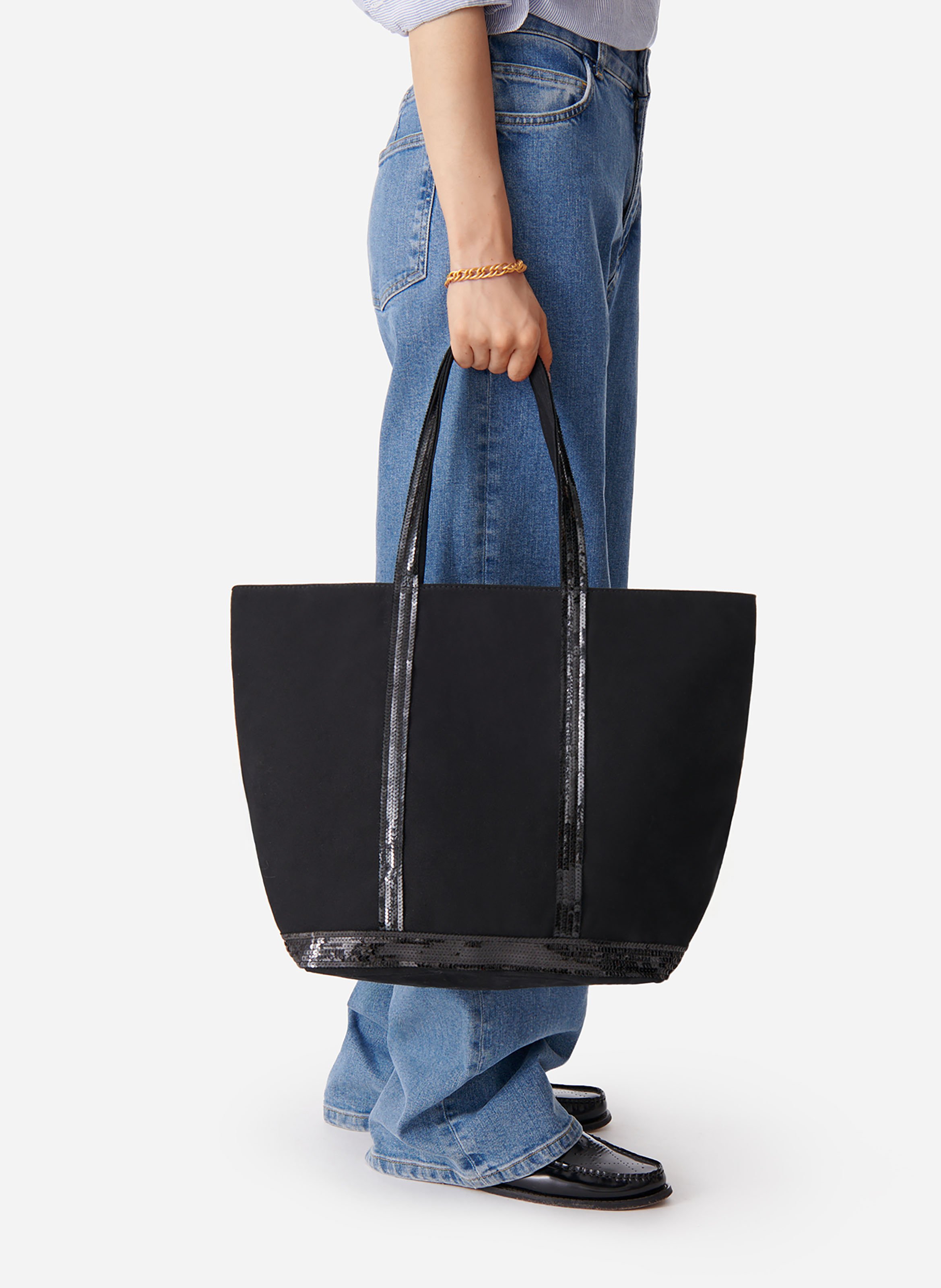 Cabas L Zippé En Toile VANESSA BRUNO Noir