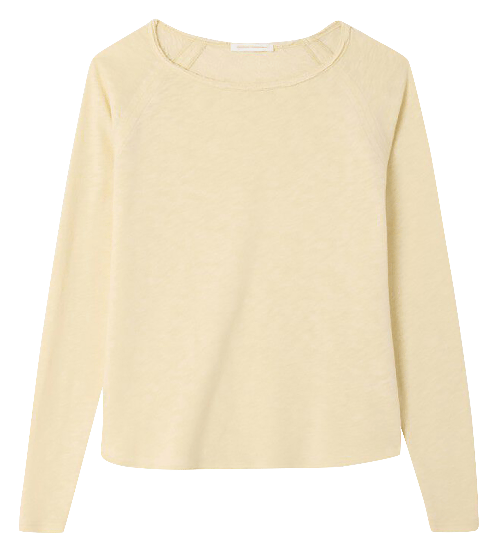 Tee-shirt col rond en coton sonoma AMERICAN VINTAGE Jaune