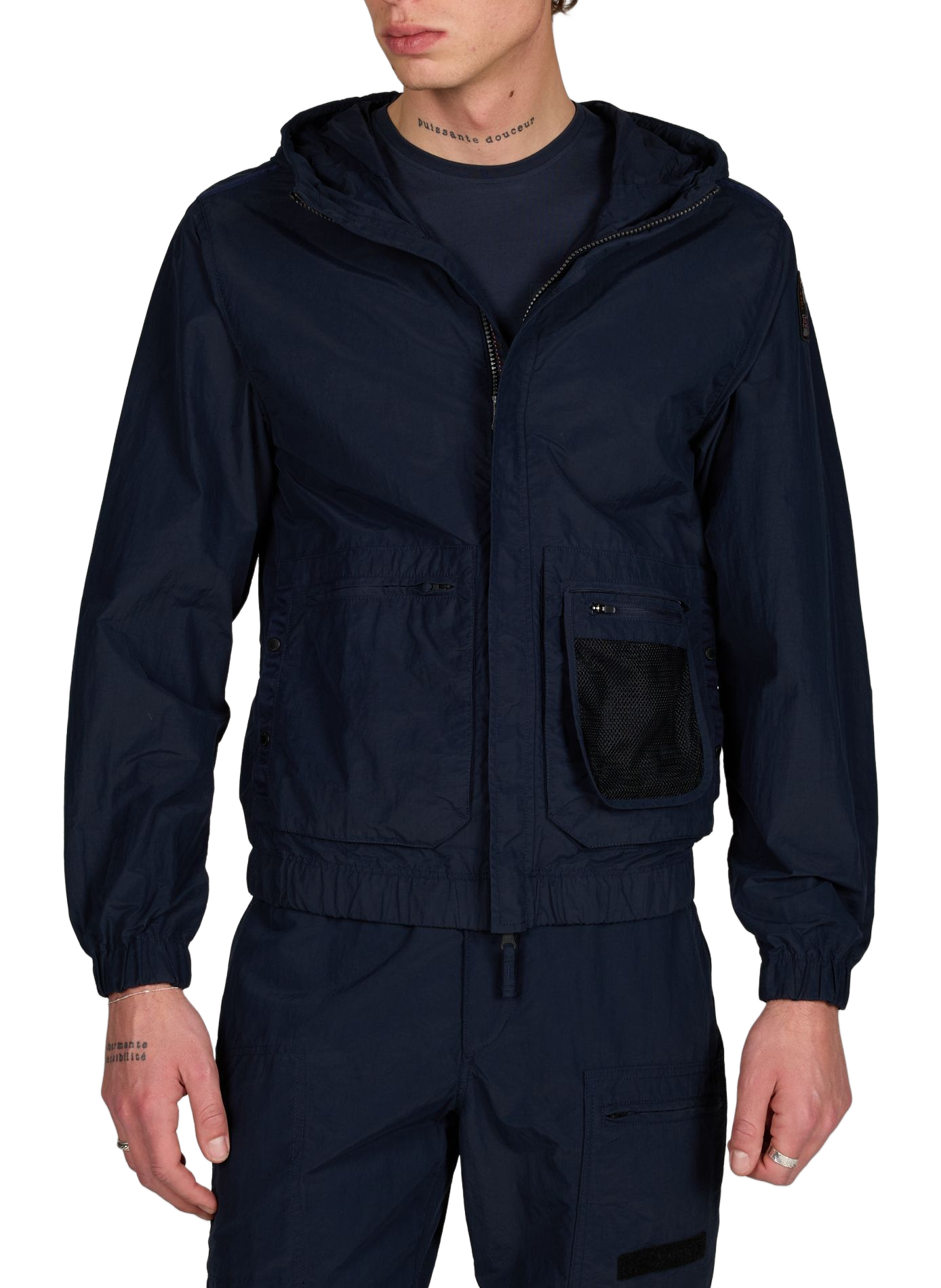 Blouson Rube à capuche PARAJUMPERS Bleu