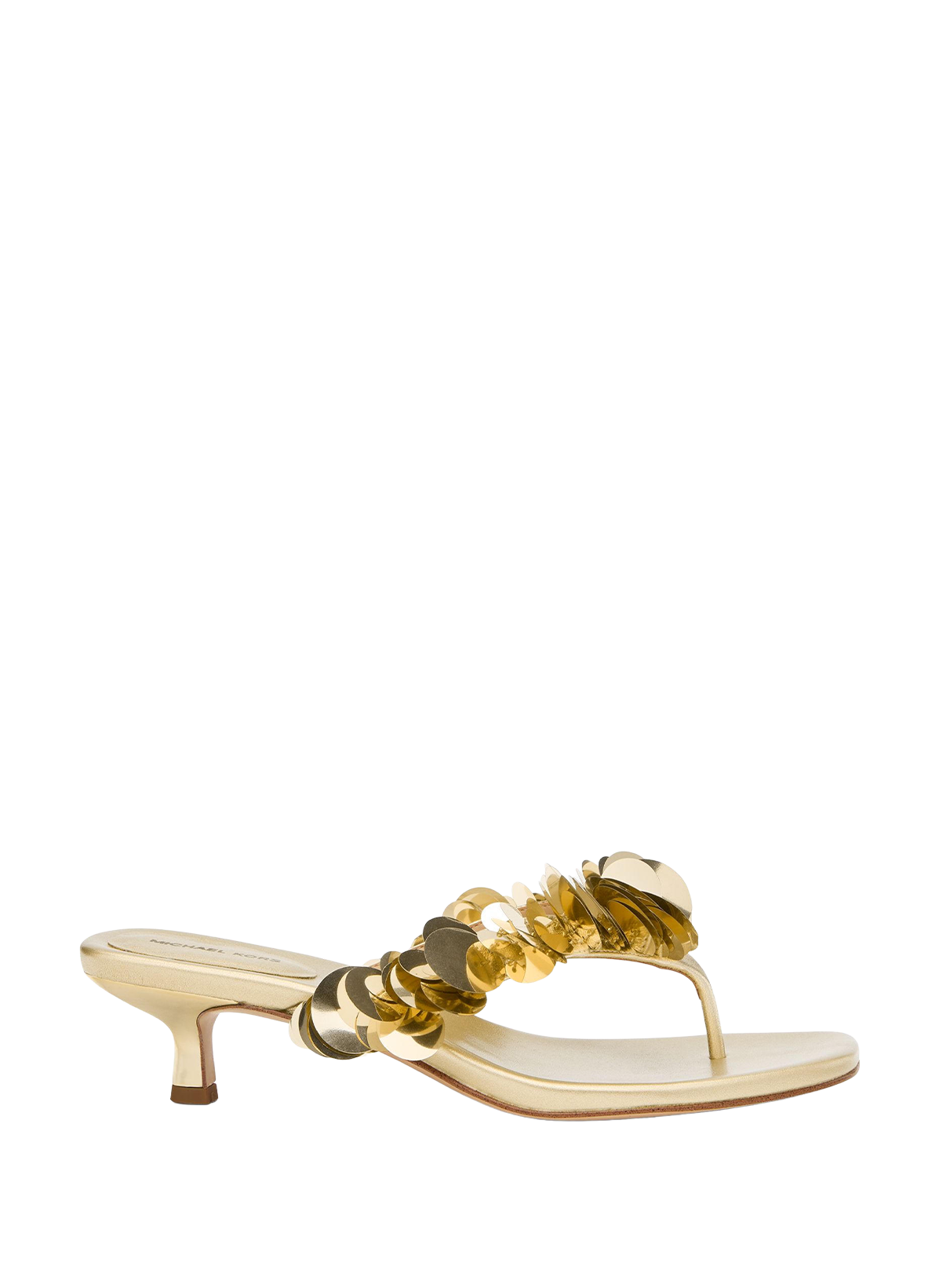 Sandales Loretta métallisée à sequins MICHAEL KORS Doré