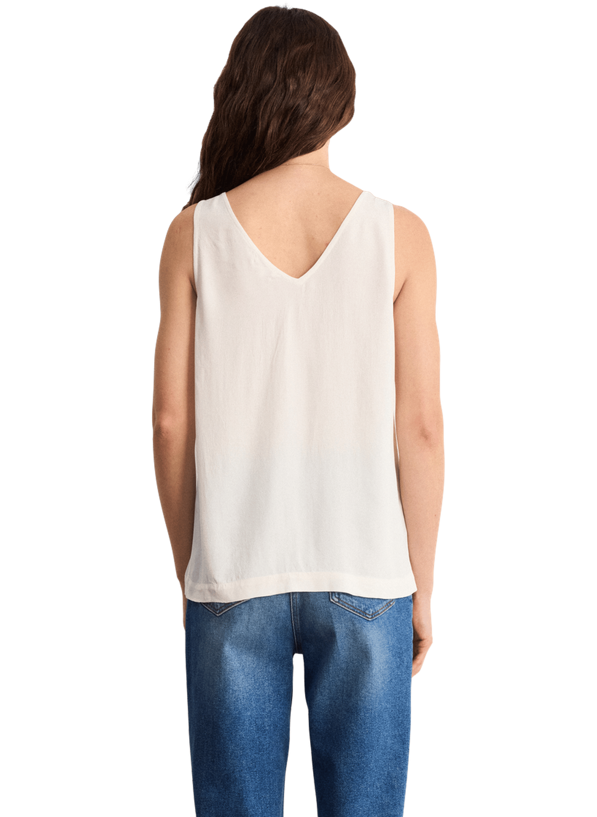 Top fluide à dentelle - christelle PABLO Beige