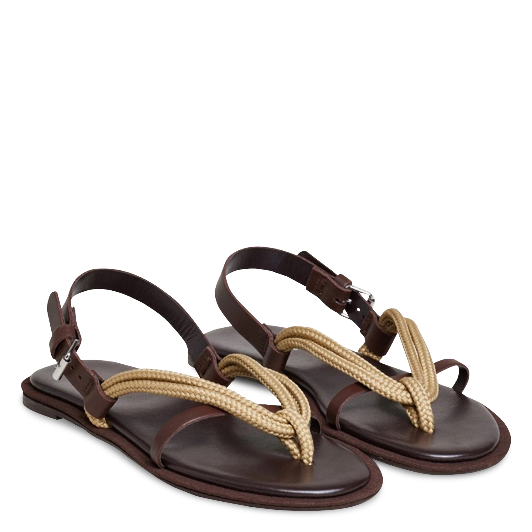 Plagettes en cuir emeline JONAK Marron