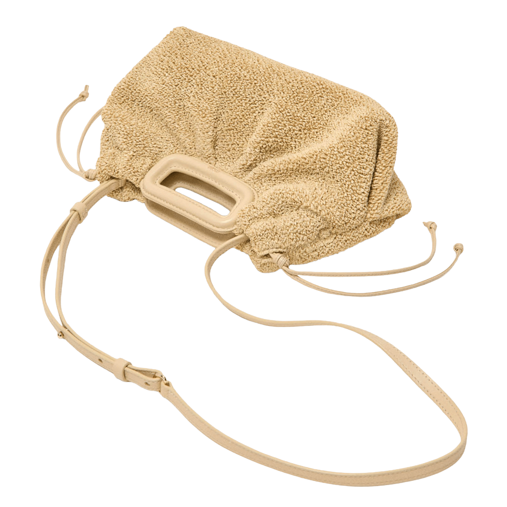 Sac bandoulière uni m MAJE Beige