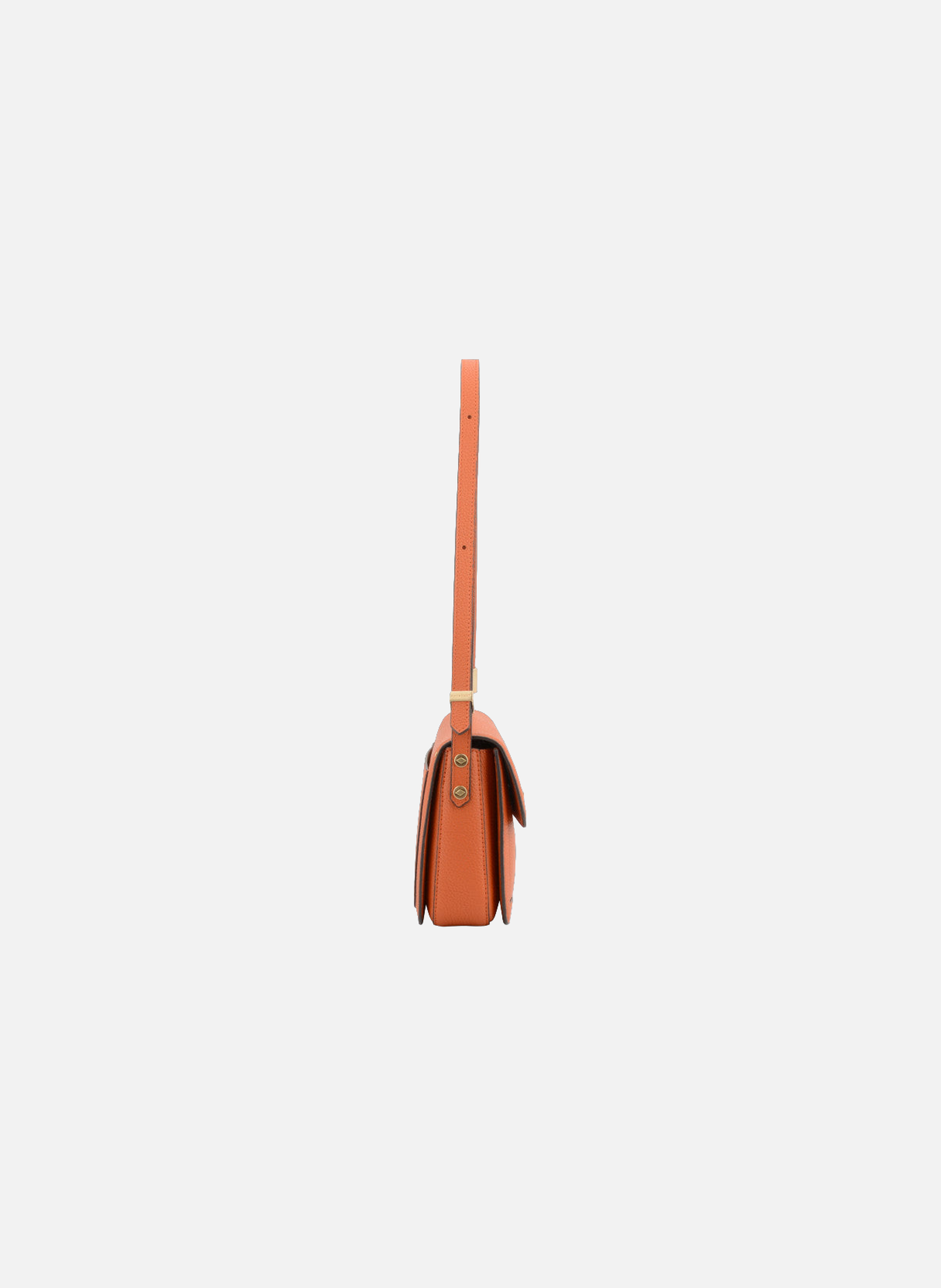 Auteuil | sac porté travers gm en cuir de vachette POURCHET Orange