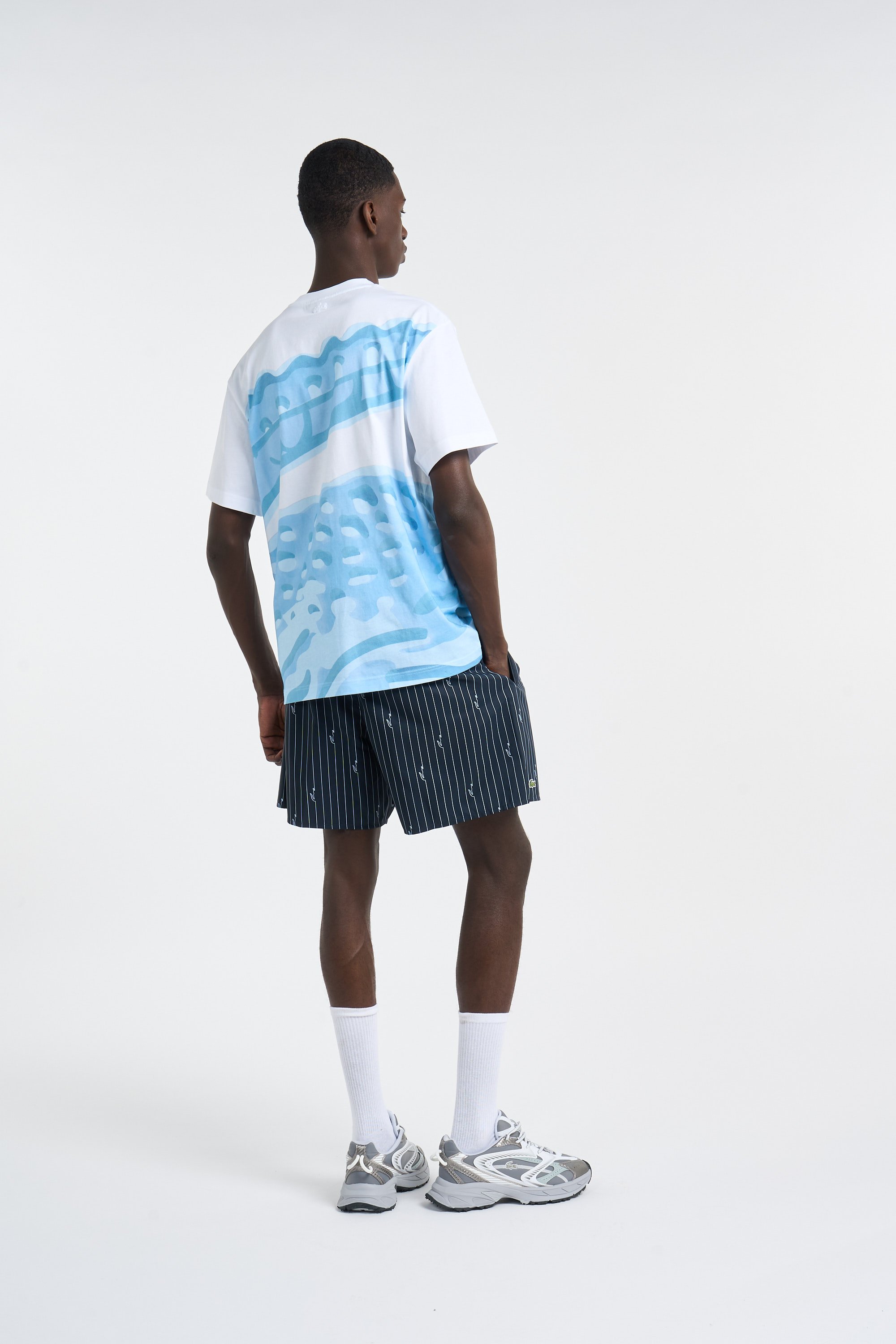 Baskets l003 neo shot LACOSTE Argent