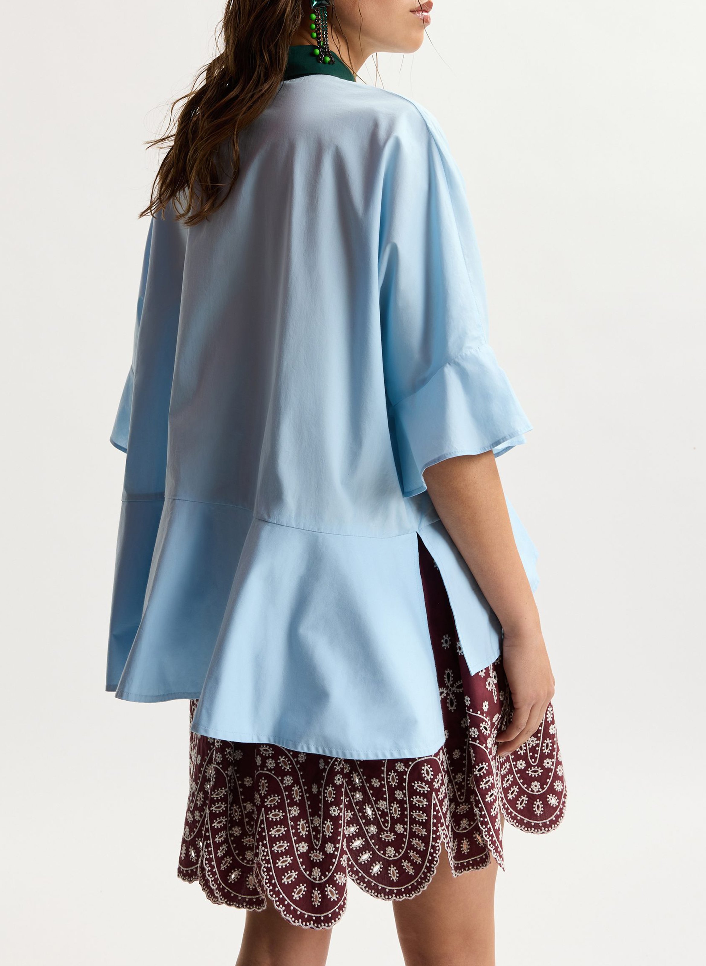 Chemise oversize col classique en coton kaylee ESSENTIEL ANTWERP Bleu