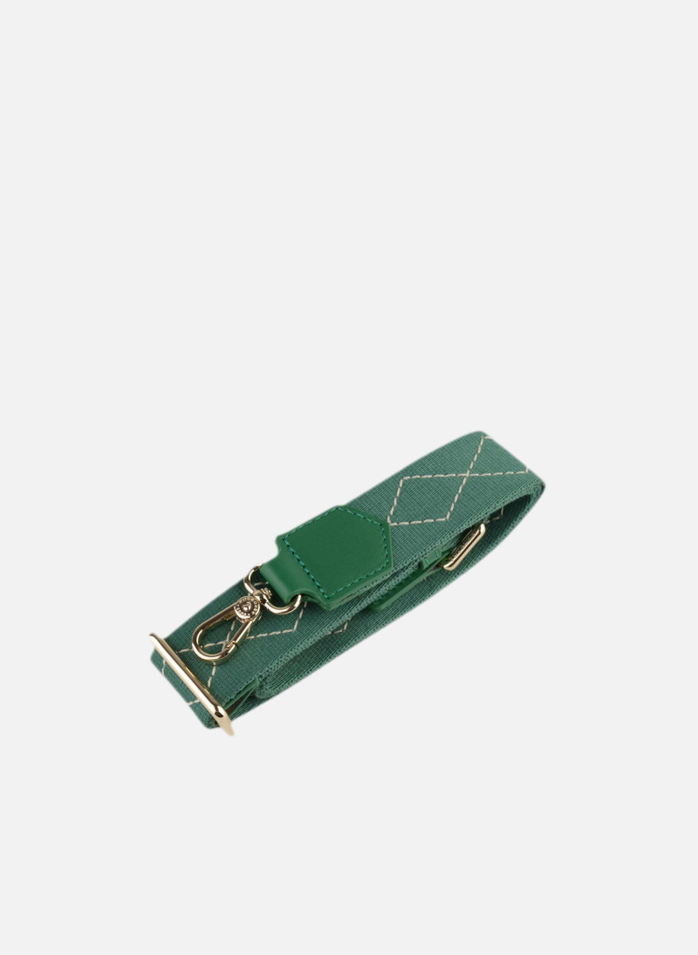 Weaved | bandoulière de sac en toile coton POURCHET Vert