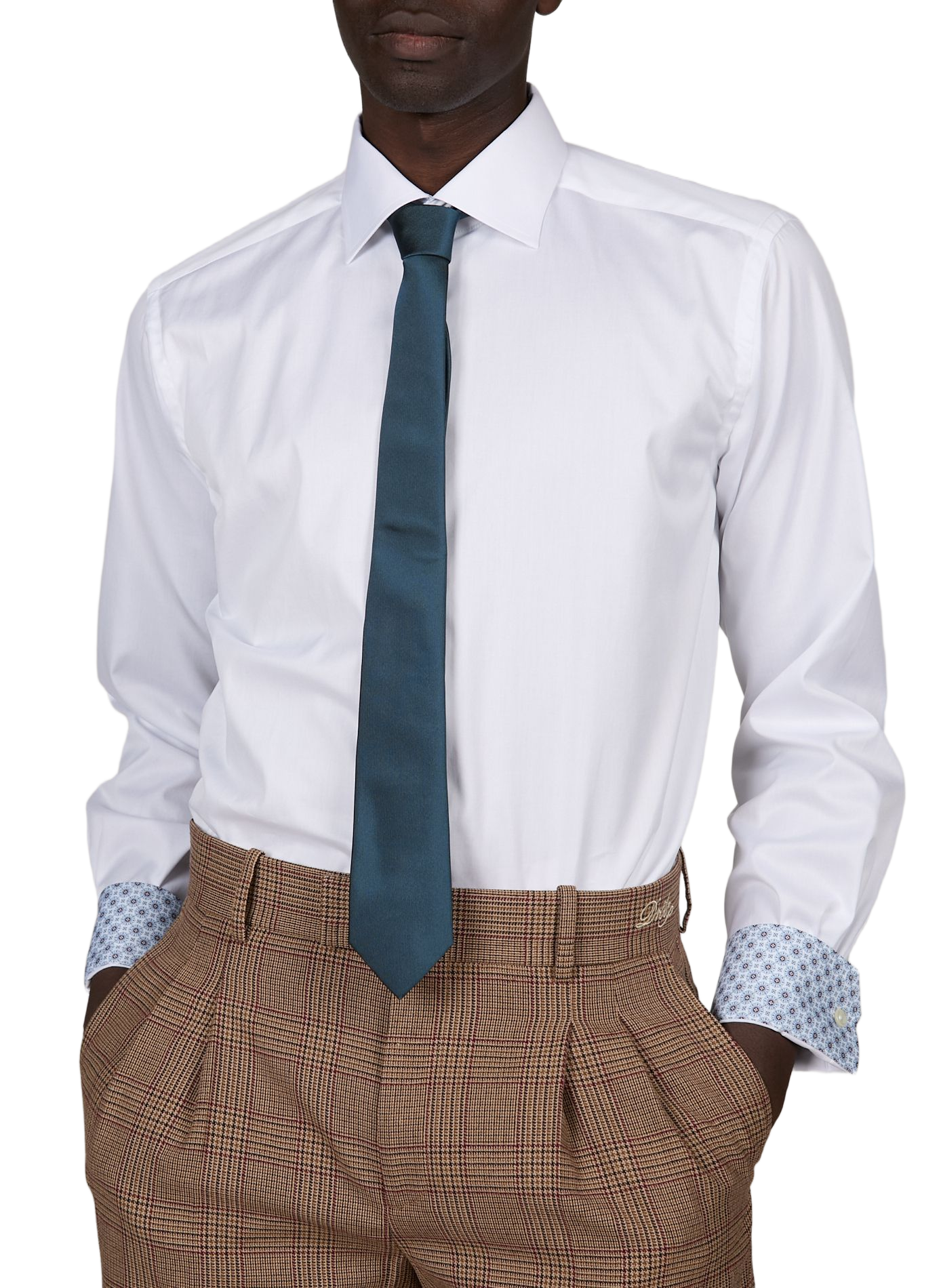 Straight cotton shirt ETON White