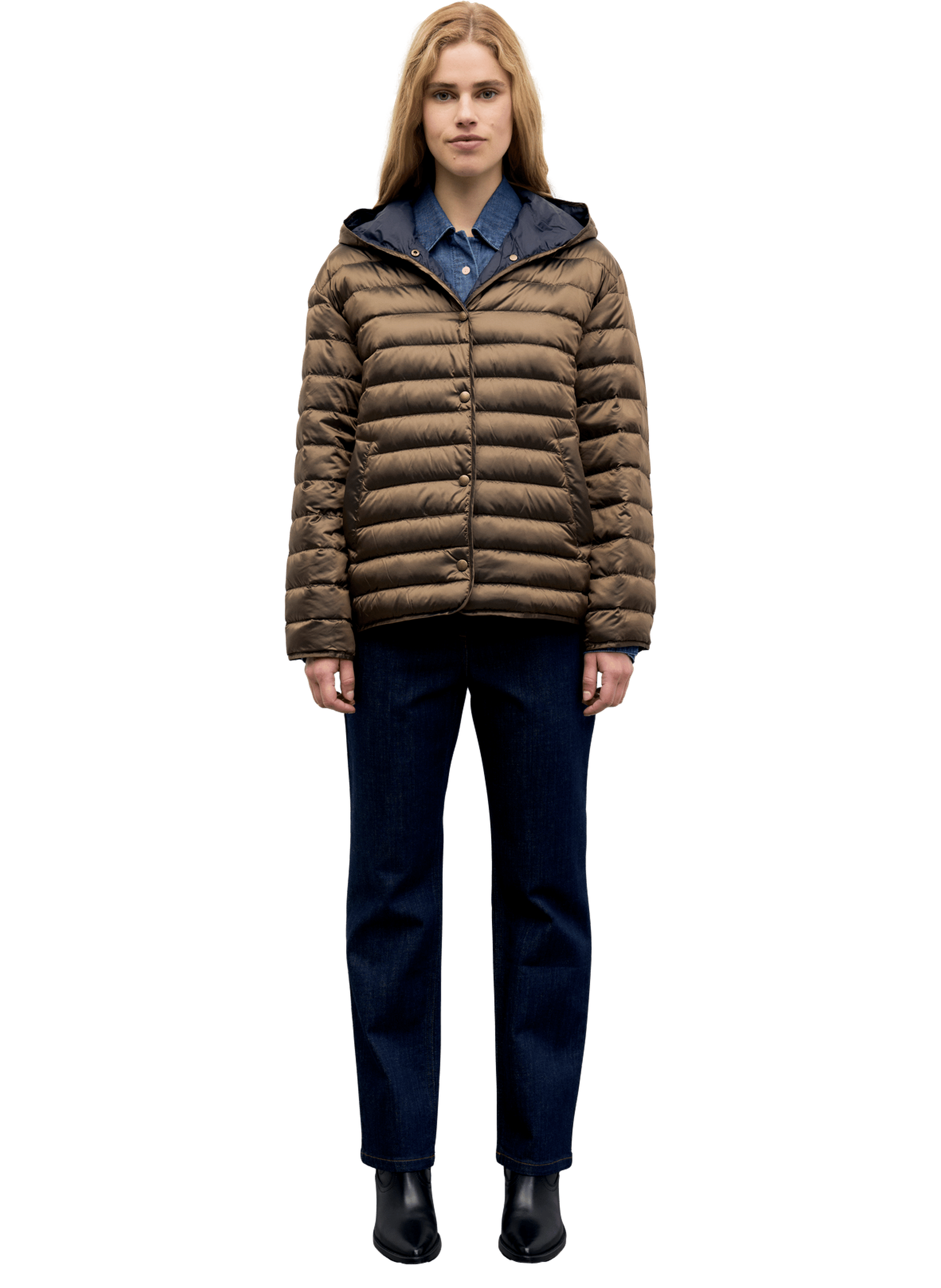 Doudoune fine réversible à capuche - afra GERARD DAREL Marron