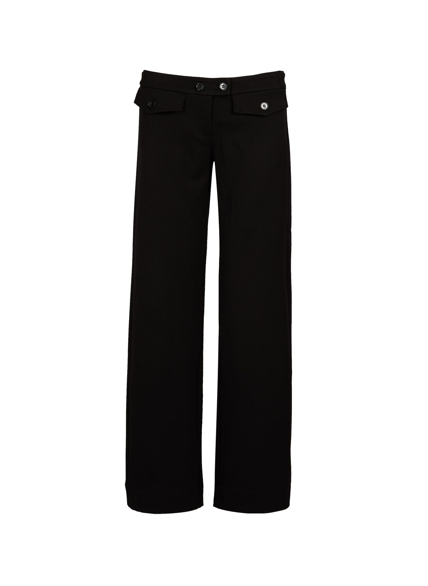 Wide leg Pili trousers in solid color GIMAGUAS Black