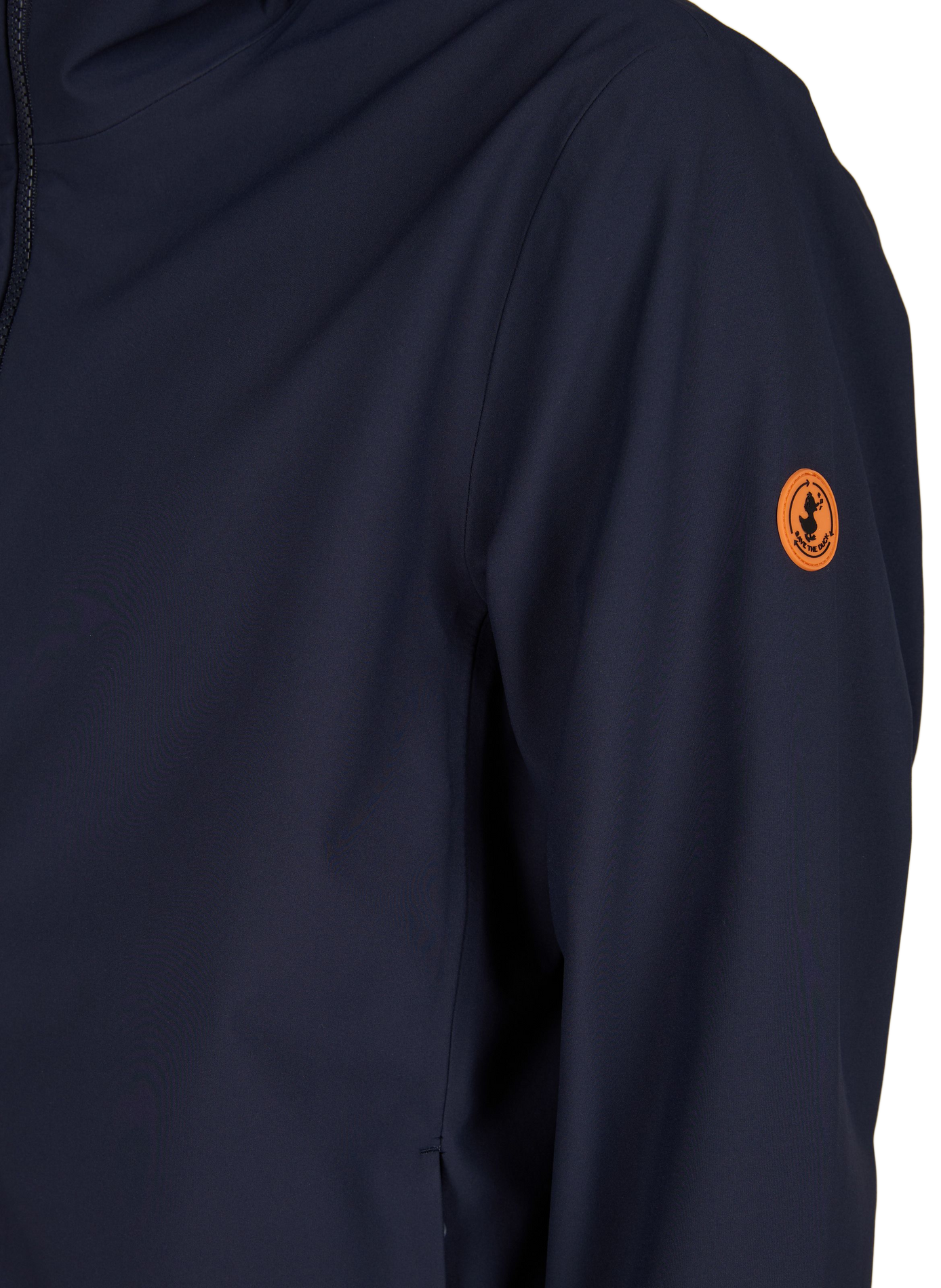 Plain straight zip-up high-neck jacket SAVE THE DUCK Blue