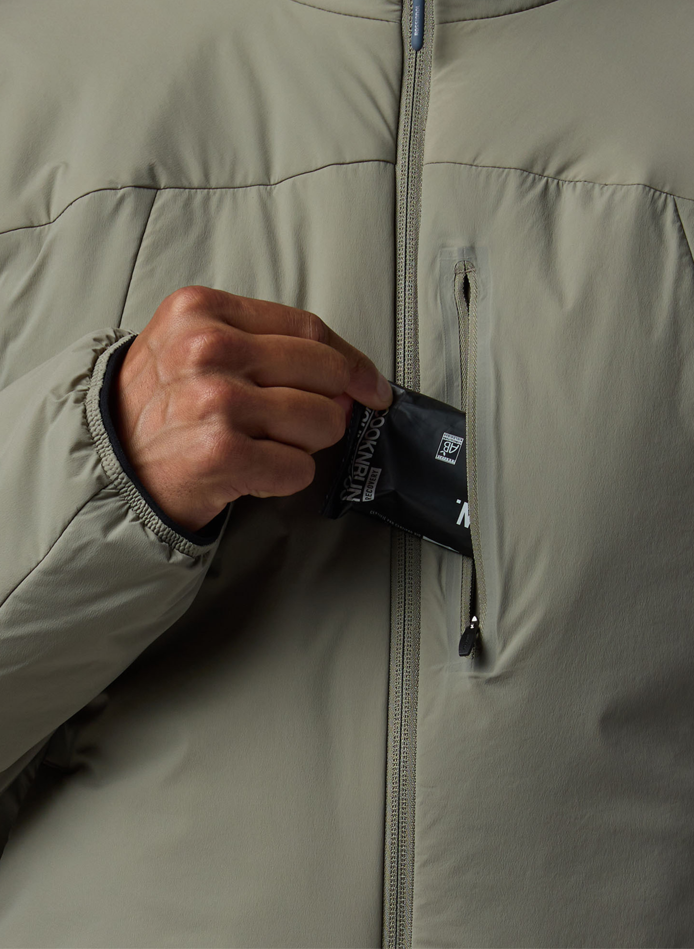 Veste droite col montant zippée ROSSIGNOL Verde