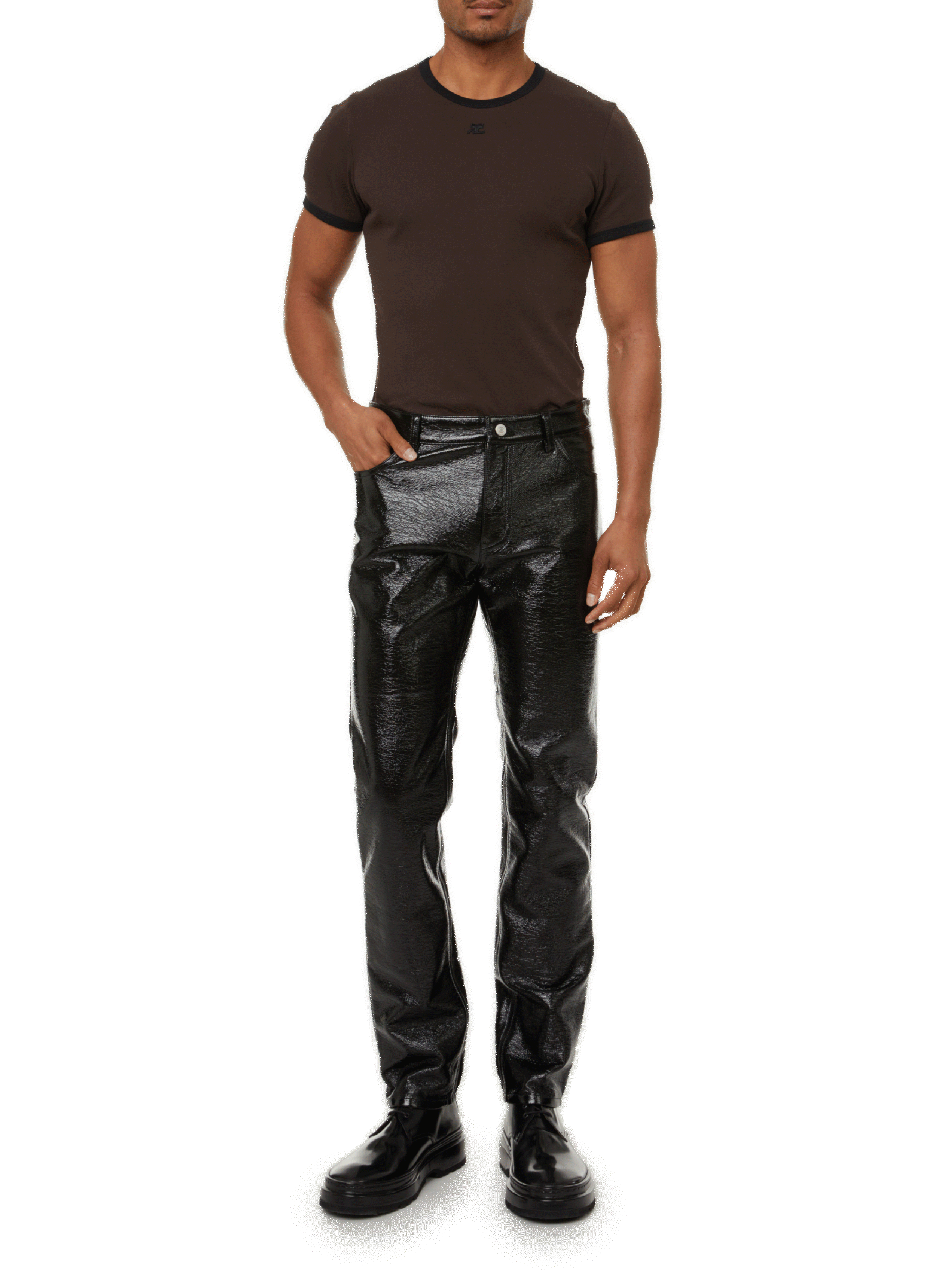 Vinylhose COURRÈGES Schwarz