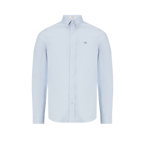 Chemise droite en popeline de coton