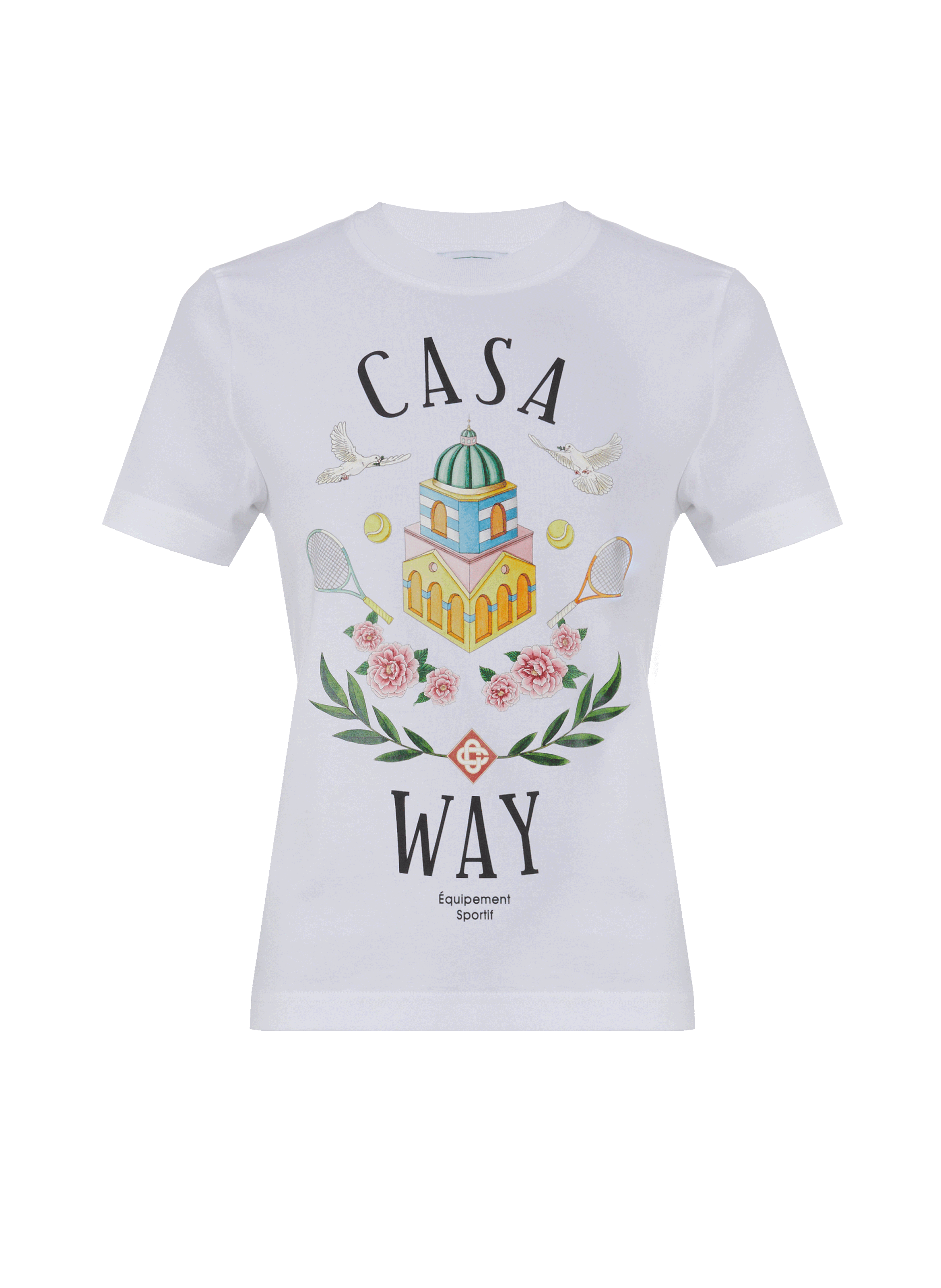 T-shirt en coton imprimé