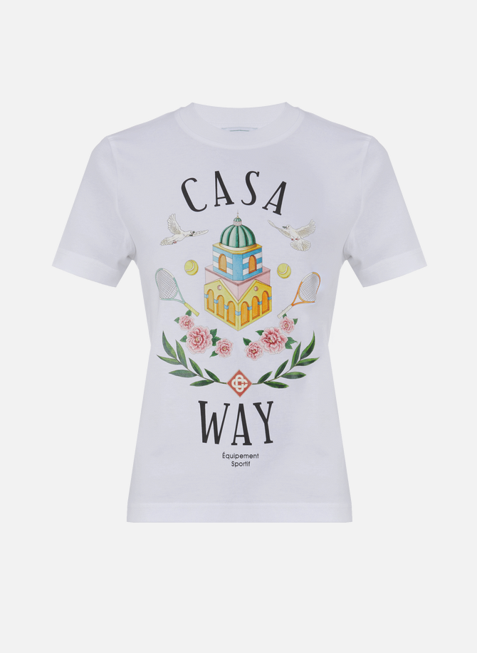 T-shirt en coton imprimé CASABLANCA PARIS