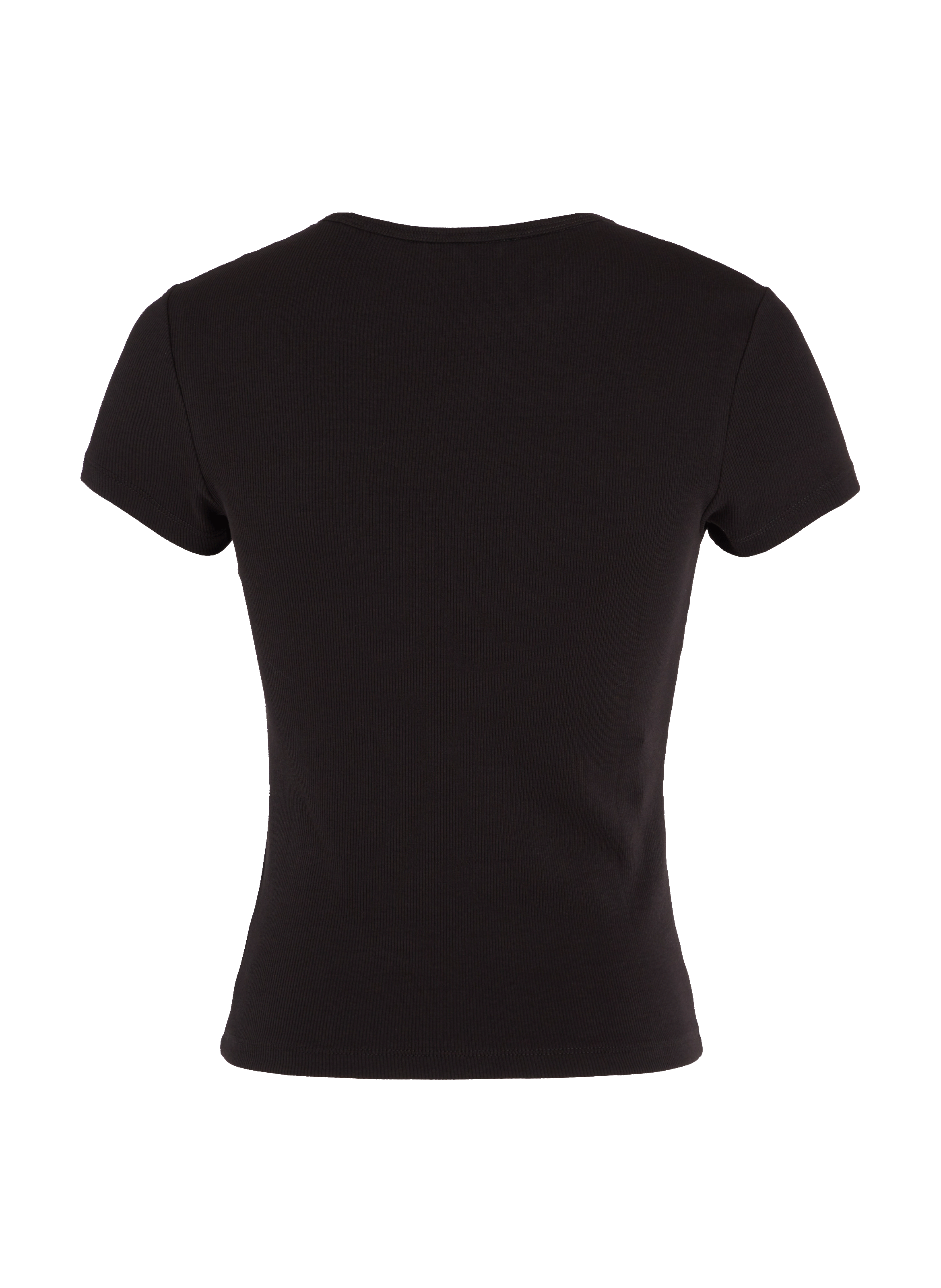 T-shirt côtelé en coton organique