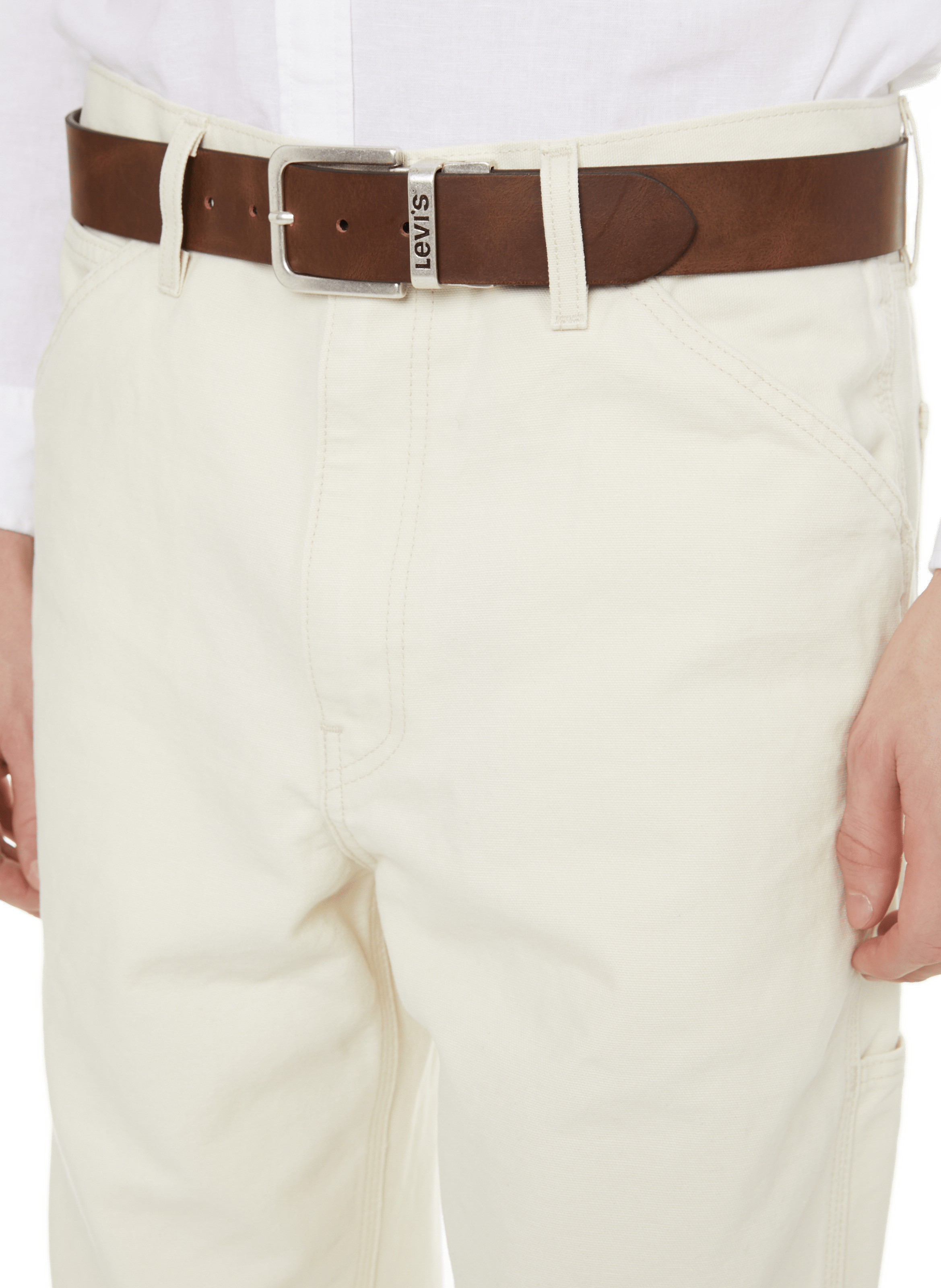 Ceinture en cuir réversible Reversible Core LEVIS ACCESSOIRES Marron