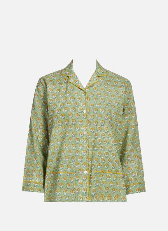 Printed cotton pyjama set Green by GERMAINE DES PRÉS GERMAINE DES PRÉS Printed cotton pyjama set Green