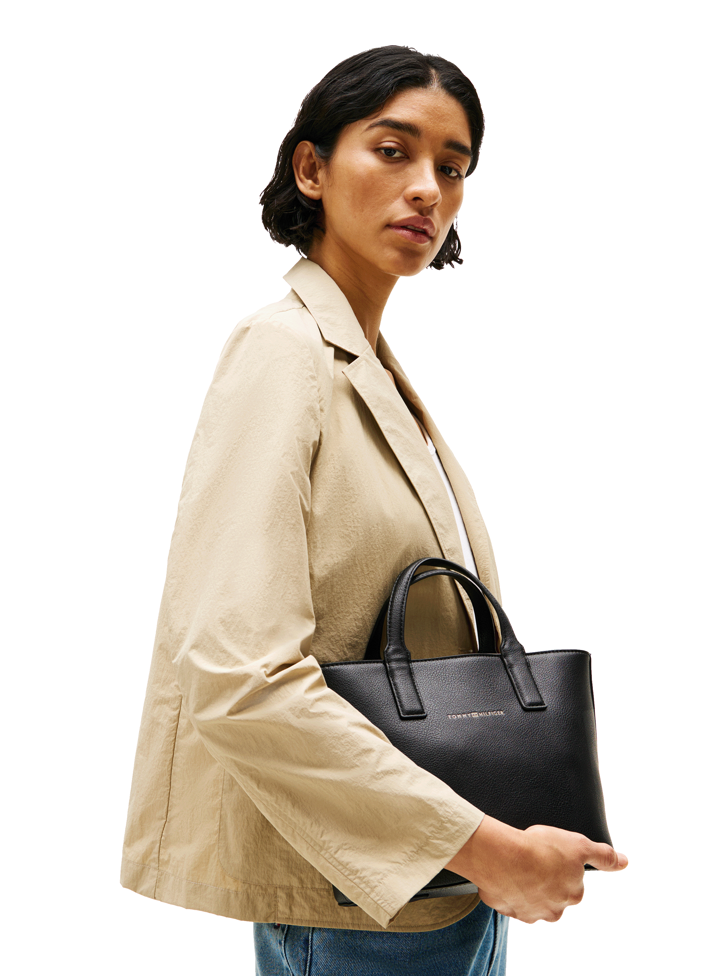 Sac cabas en simili cuir TOMMY HILFIGER Noir