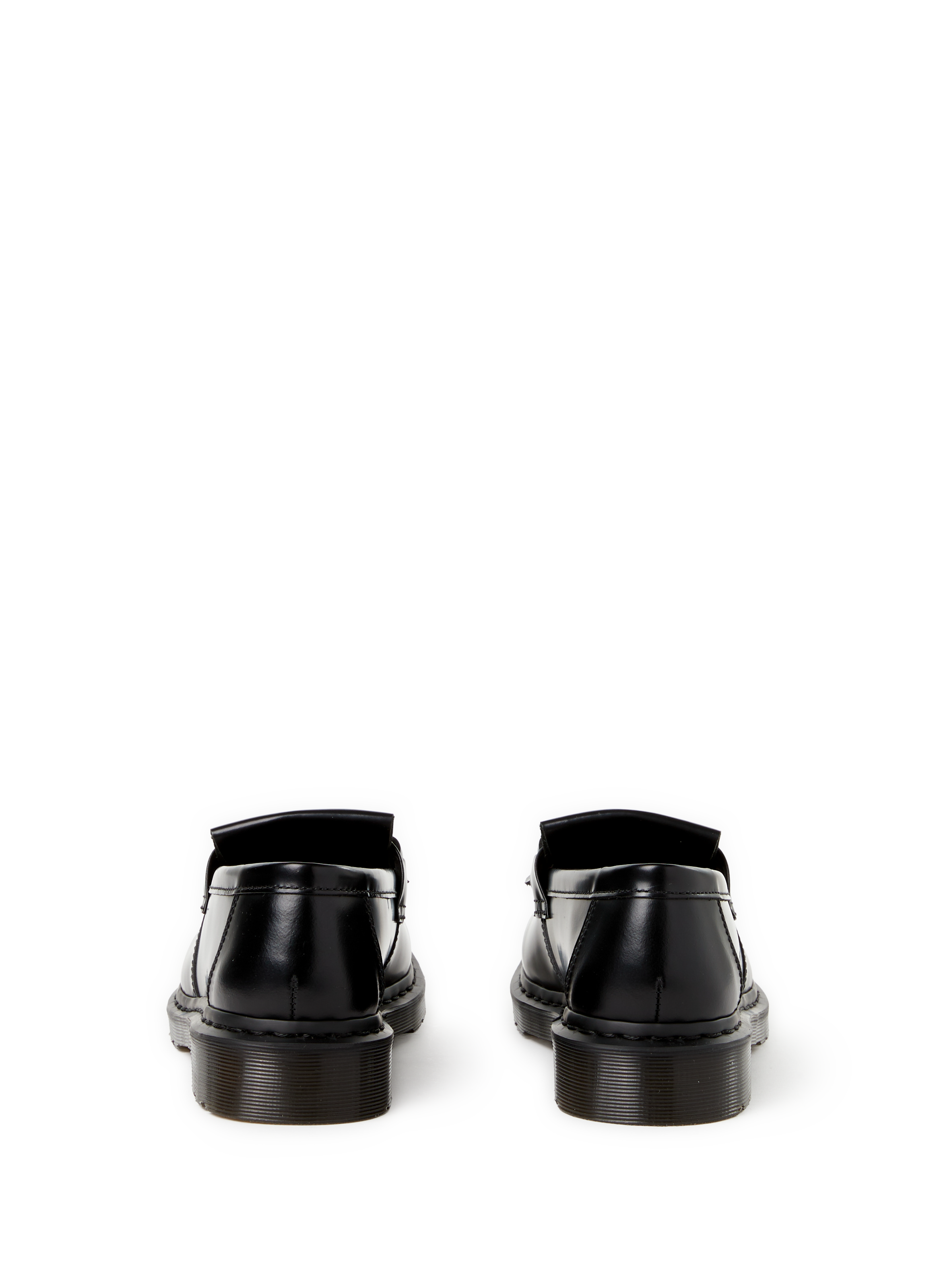 Round-toe leather moccasins DR. MARTENS Black