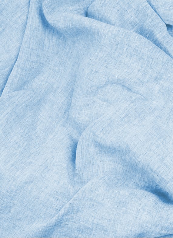 Drap housse en lin lavé | Bleu by AU PRINTEMPS PARIS Drap housse en lin lavé Bleu
