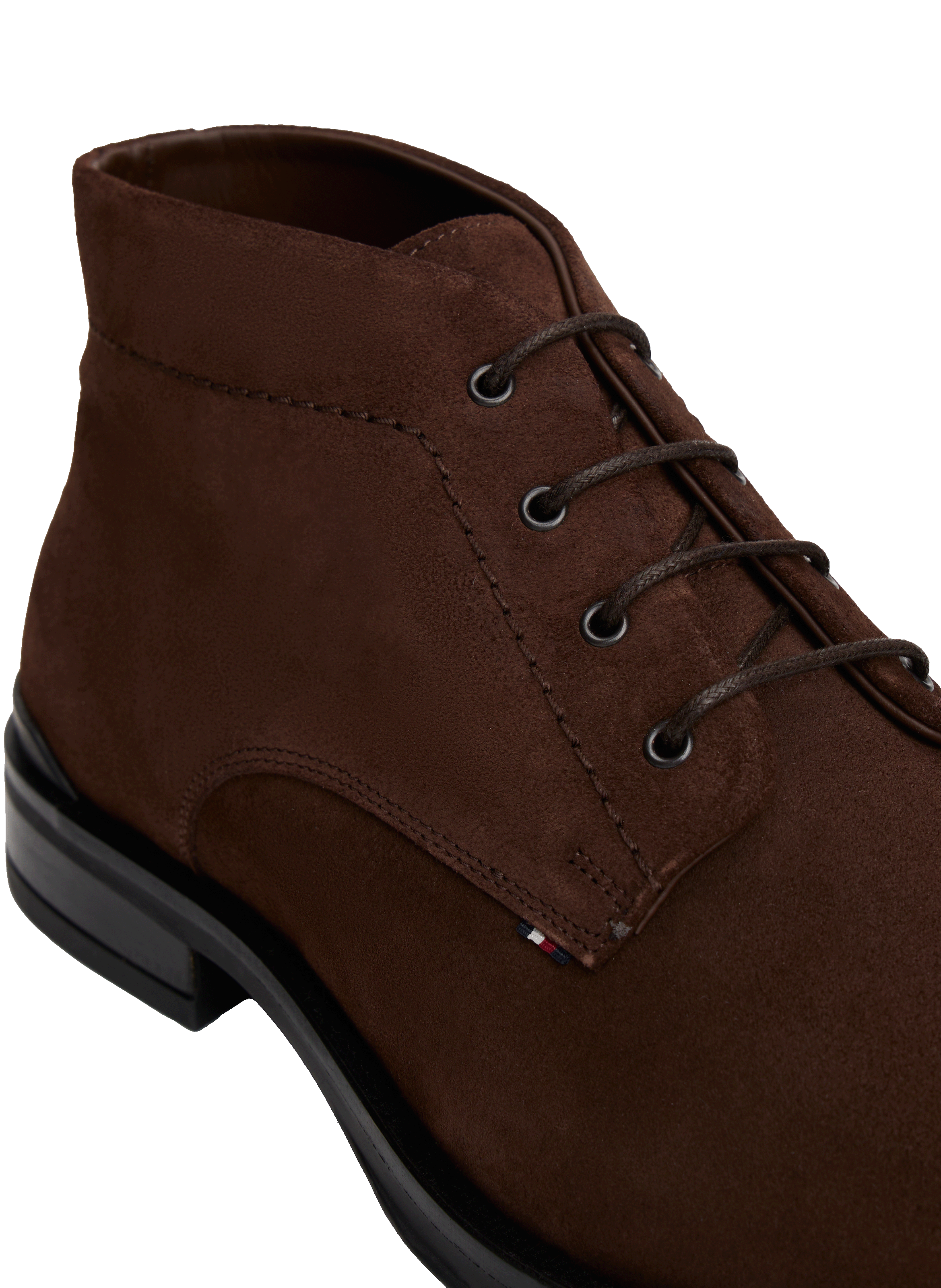 Ankle boots with silver tips TOMMY HILFIGER Brown