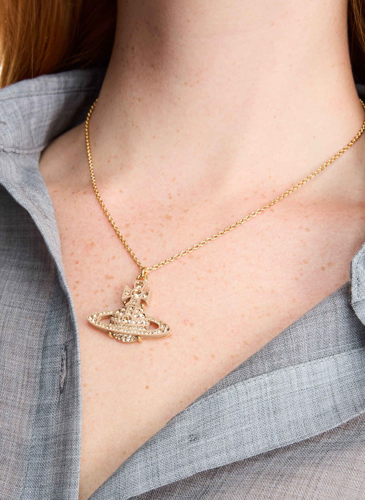 Pop orb pendant necklace VIVIENNE WESTWOOD Golden