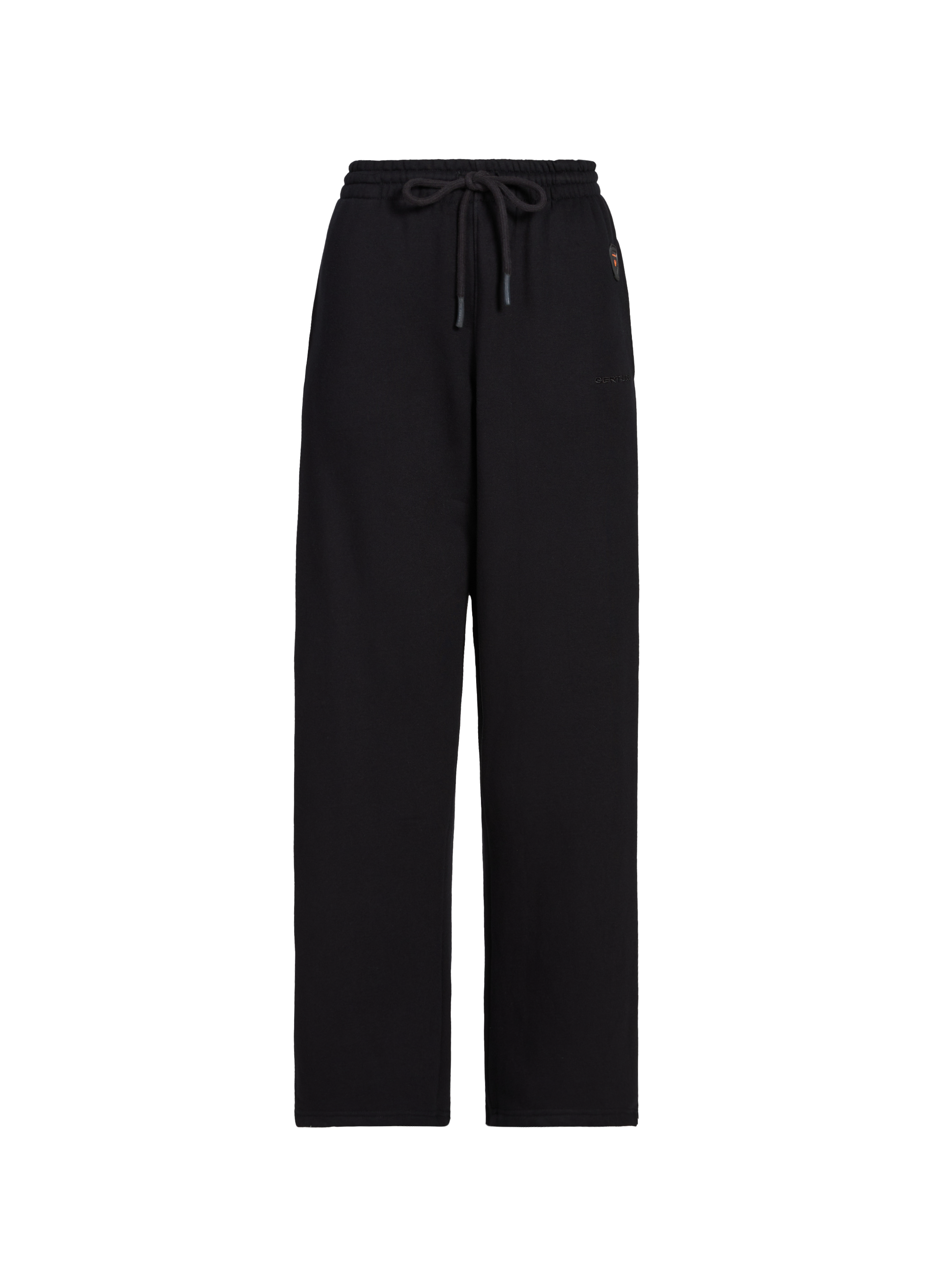 GERTRUDE ET GASTON Straight sweatpants in blended cotton Black