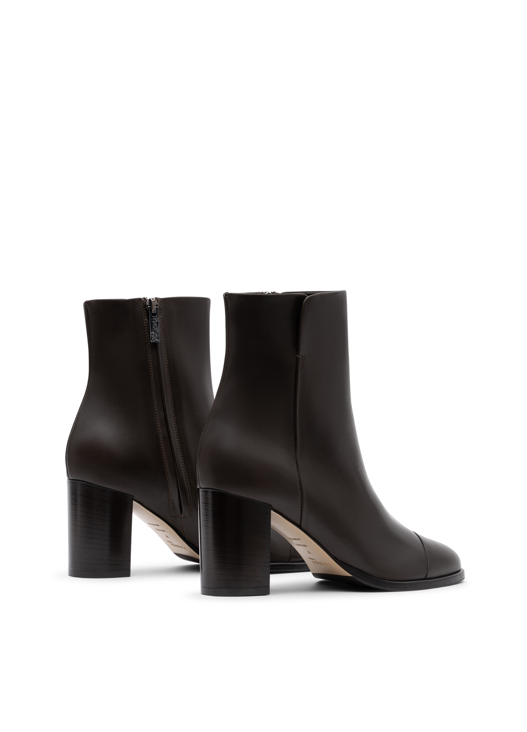 Bottines rimini en veau lisse PARALLELE Marron