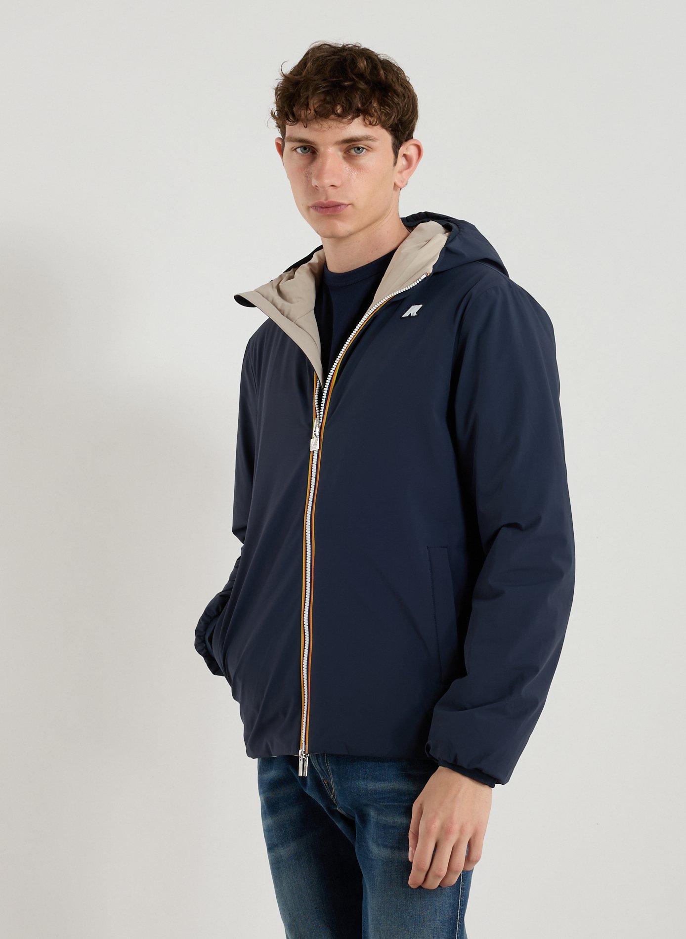 K-WAY Jack St Warm lined bomber jacket Blue