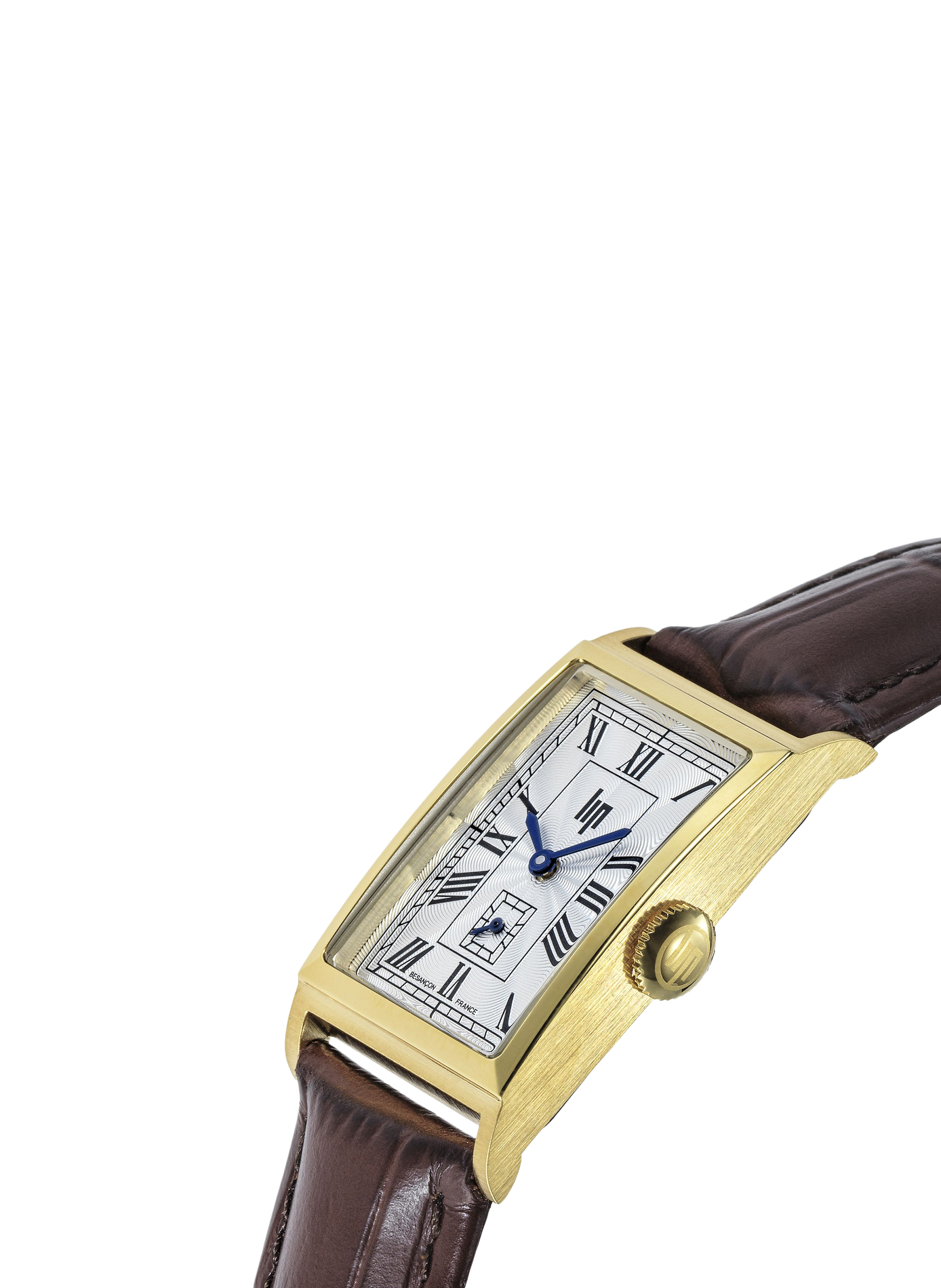 Montre à quartz en cuir LIP Argent